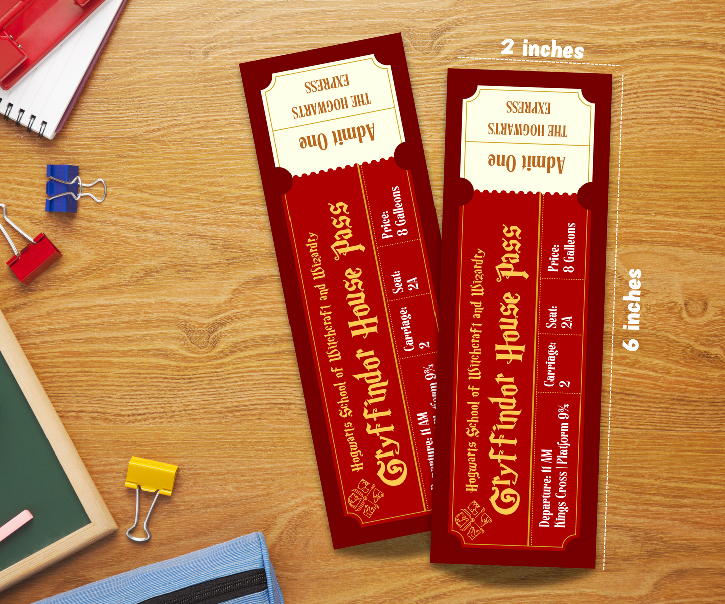 Hogwarts Houses Laminated Bookmark