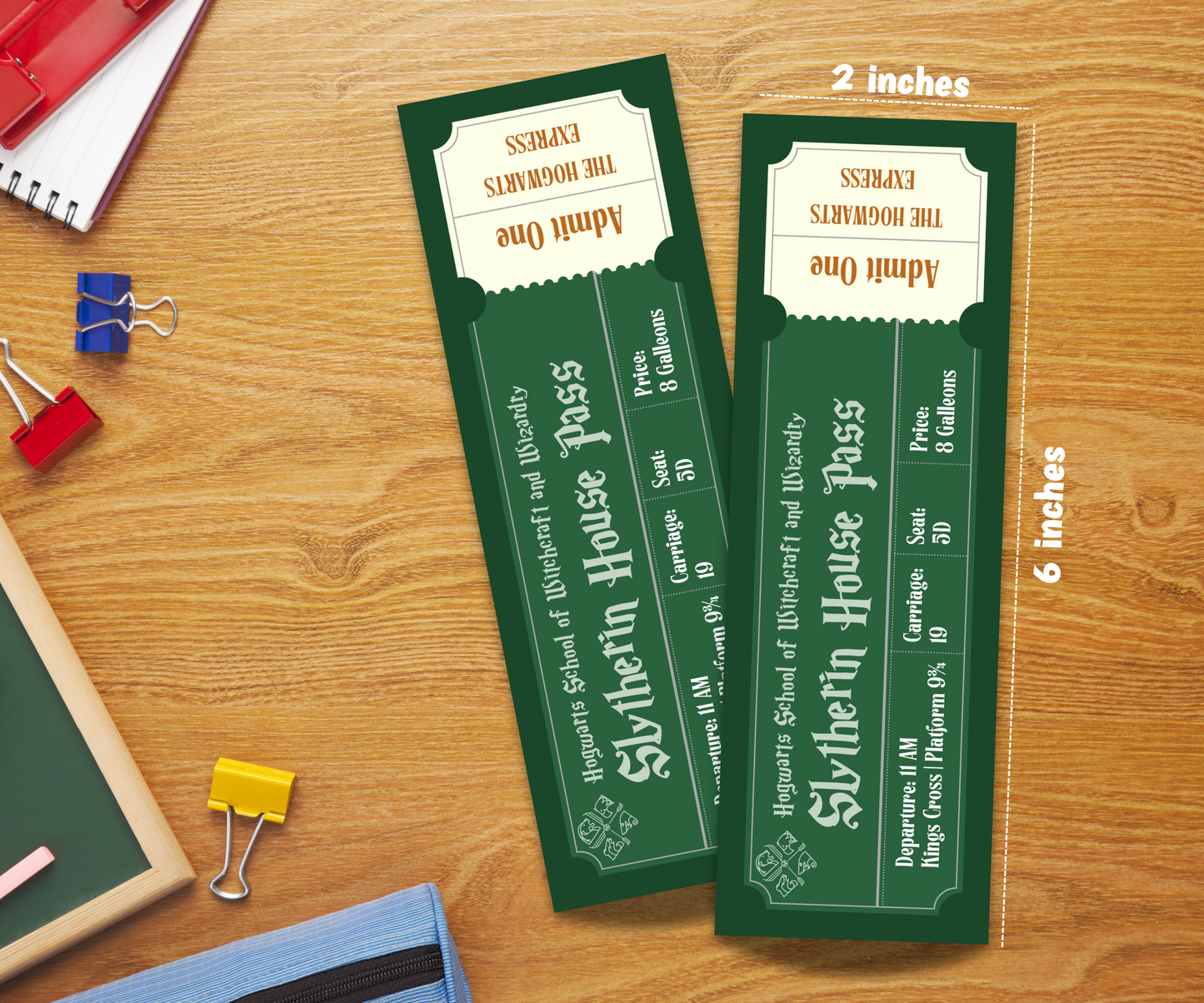 Hogwarts Houses Laminated Bookmark