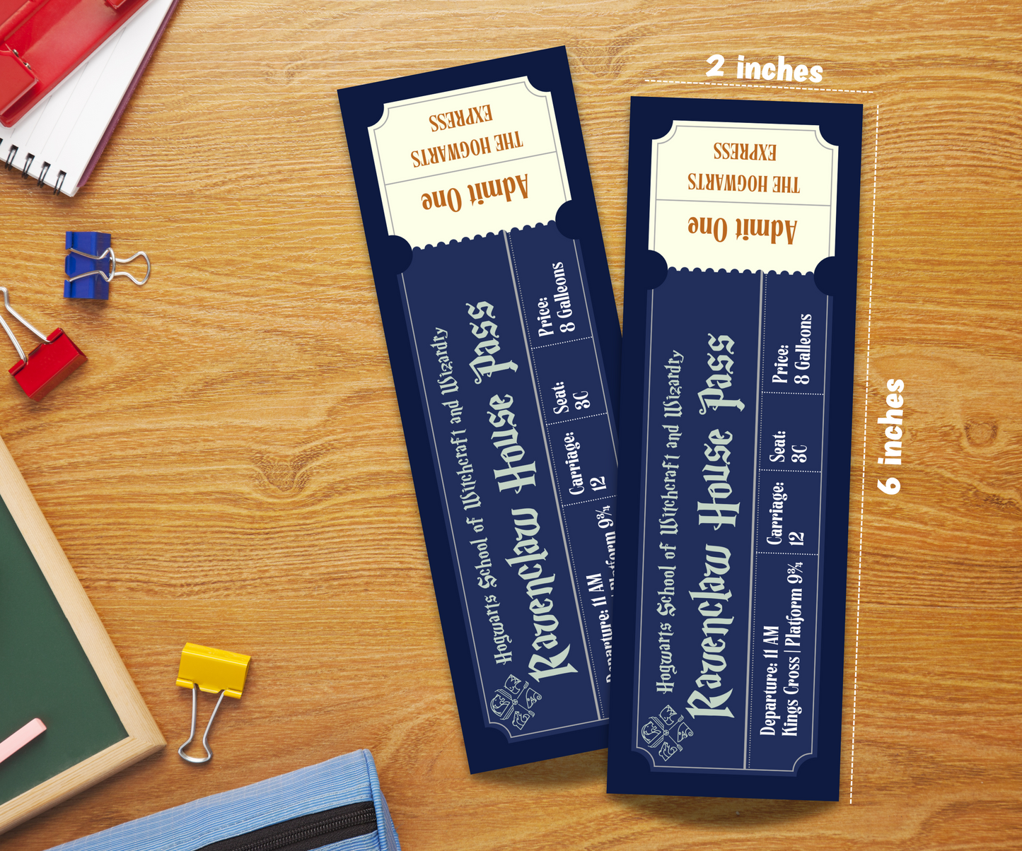 Hogwarts Houses Laminated Bookmark