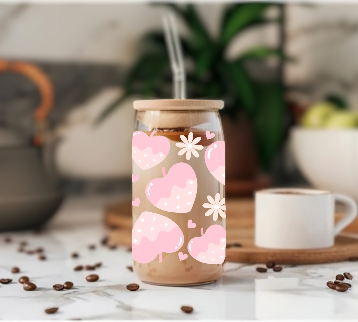 Heart Candies - Glass Tumbler