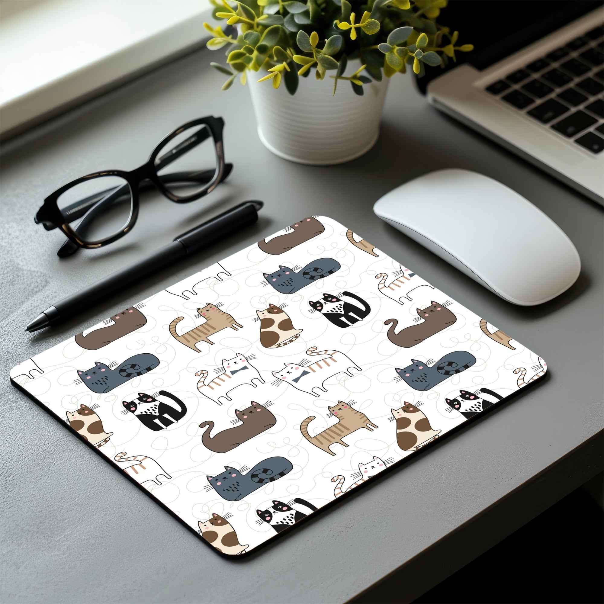 Whisker Vibes Mouse Pad