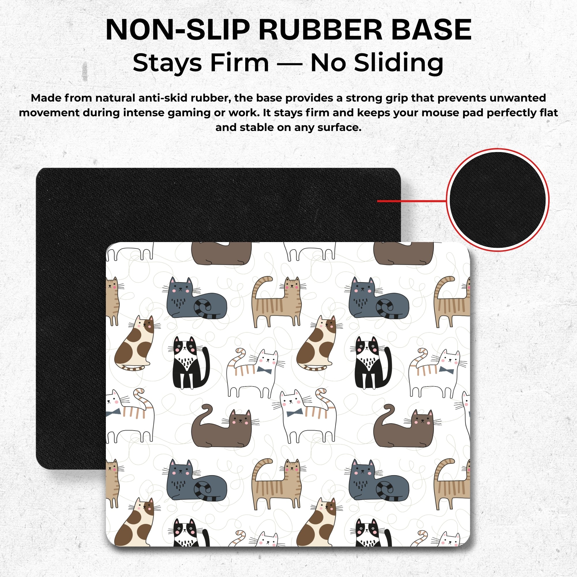 Whisker Vibes Mouse Pad