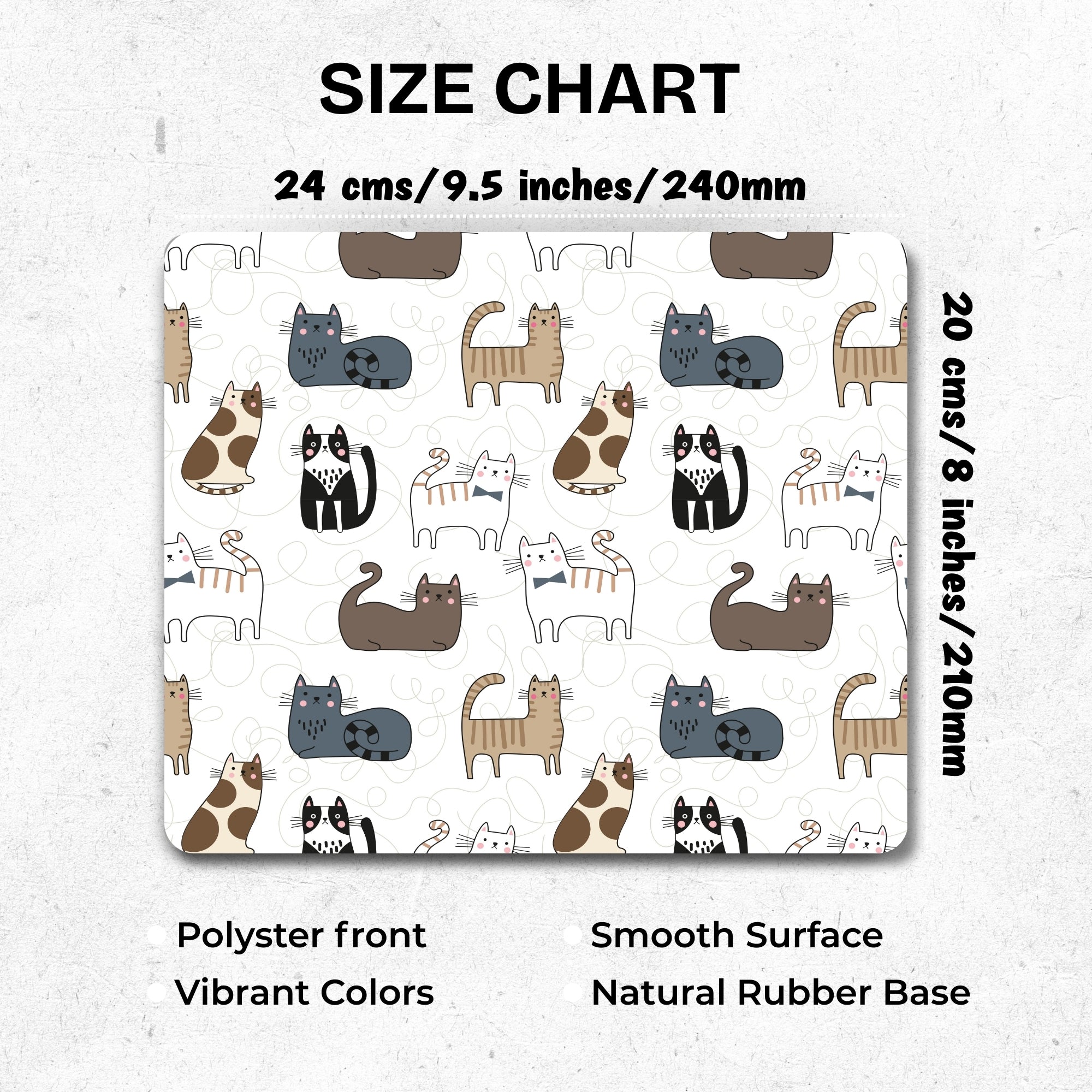 Whisker Vibes Mouse Pad