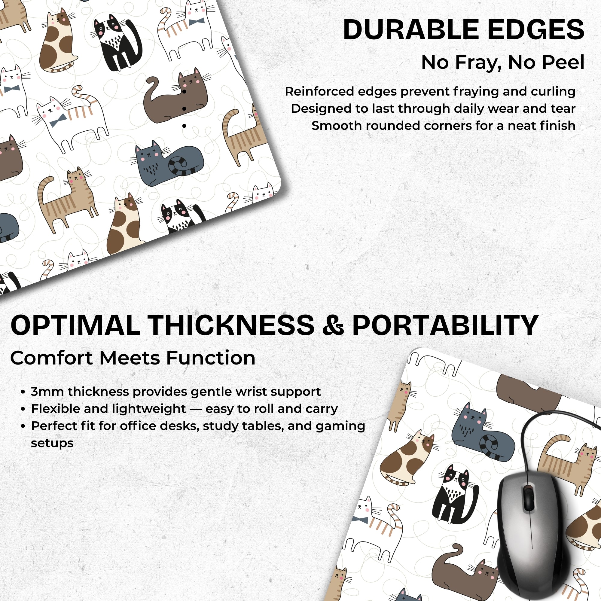 Whisker Vibes Mouse Pad