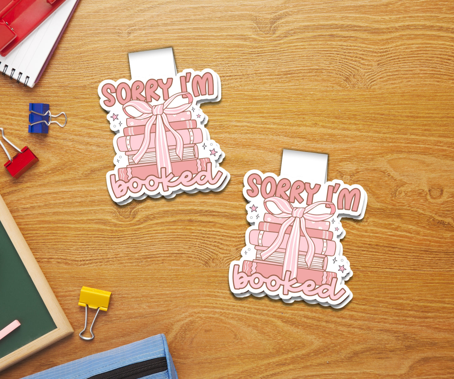 Sorry I'm Booked Coquette Magnetic Bookmark