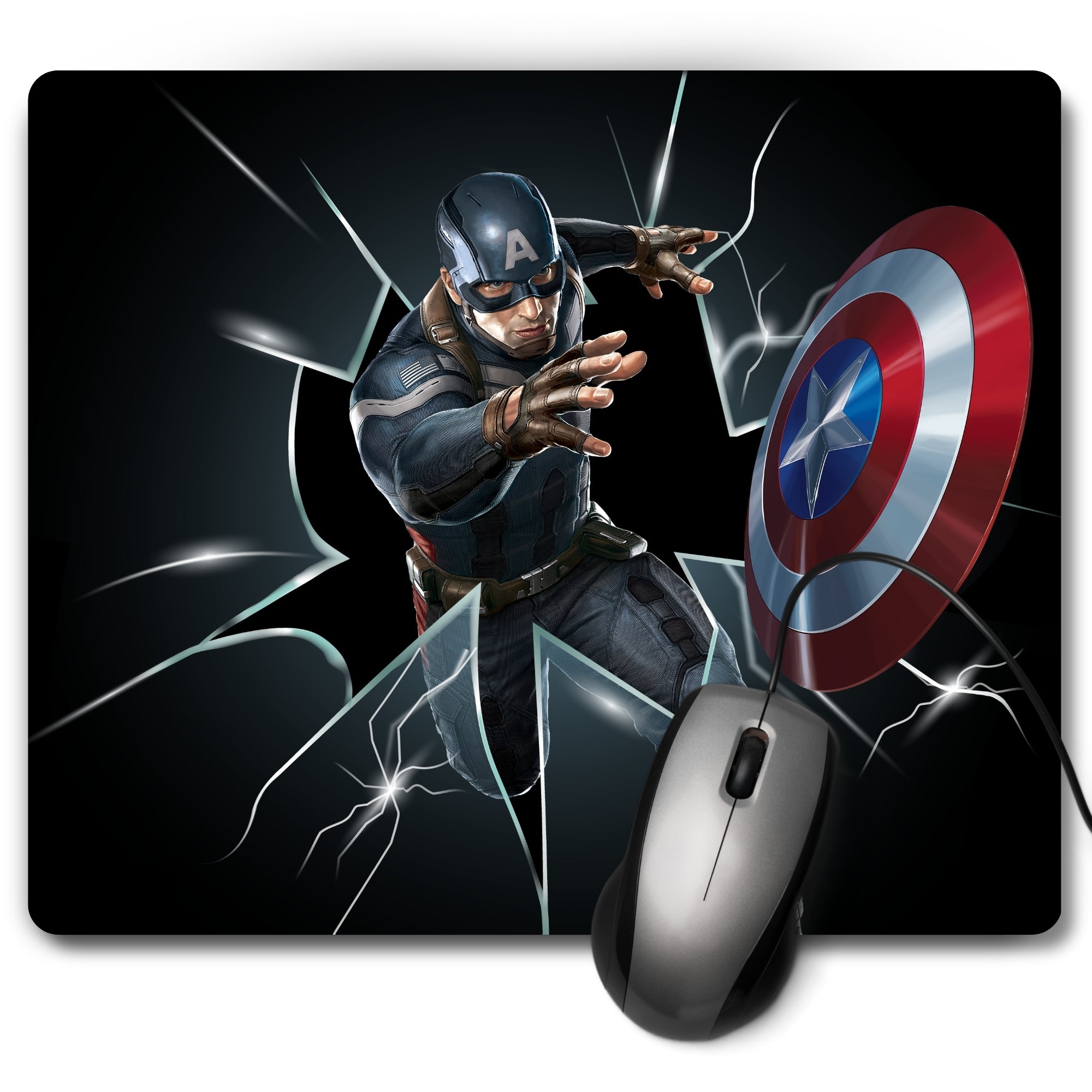 Captain America – Shield Force Mouse Pad