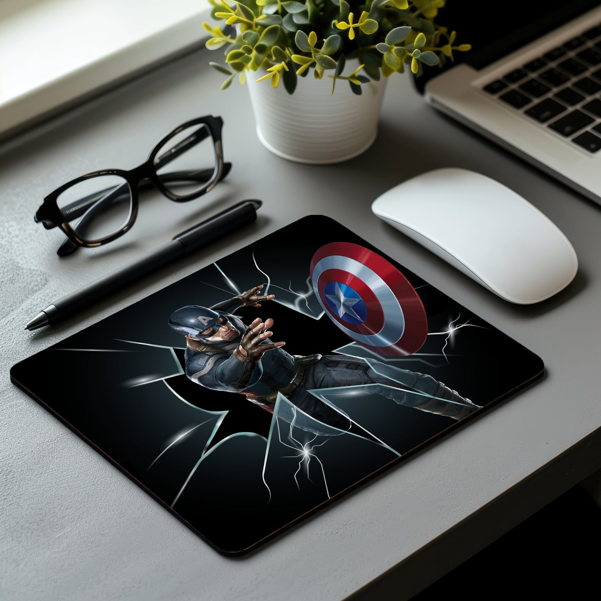 Captain America – Shield Force Mouse Pad