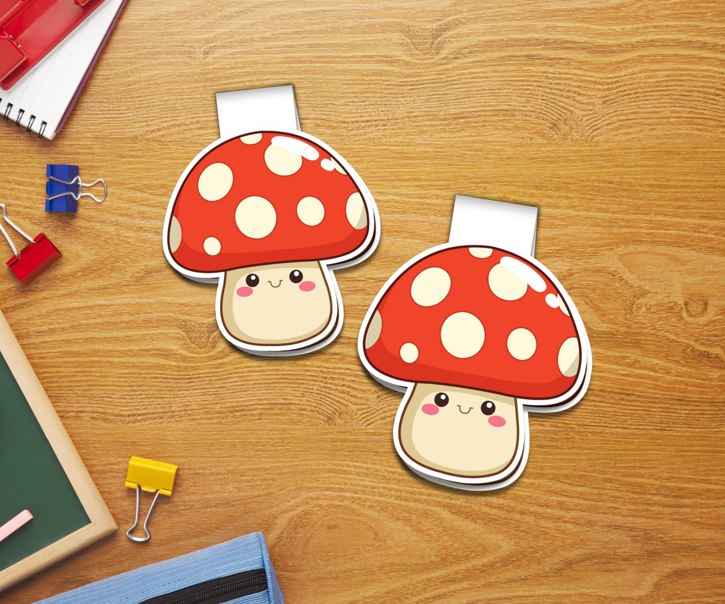 Kawai Mushroom Magnetic Bookmark