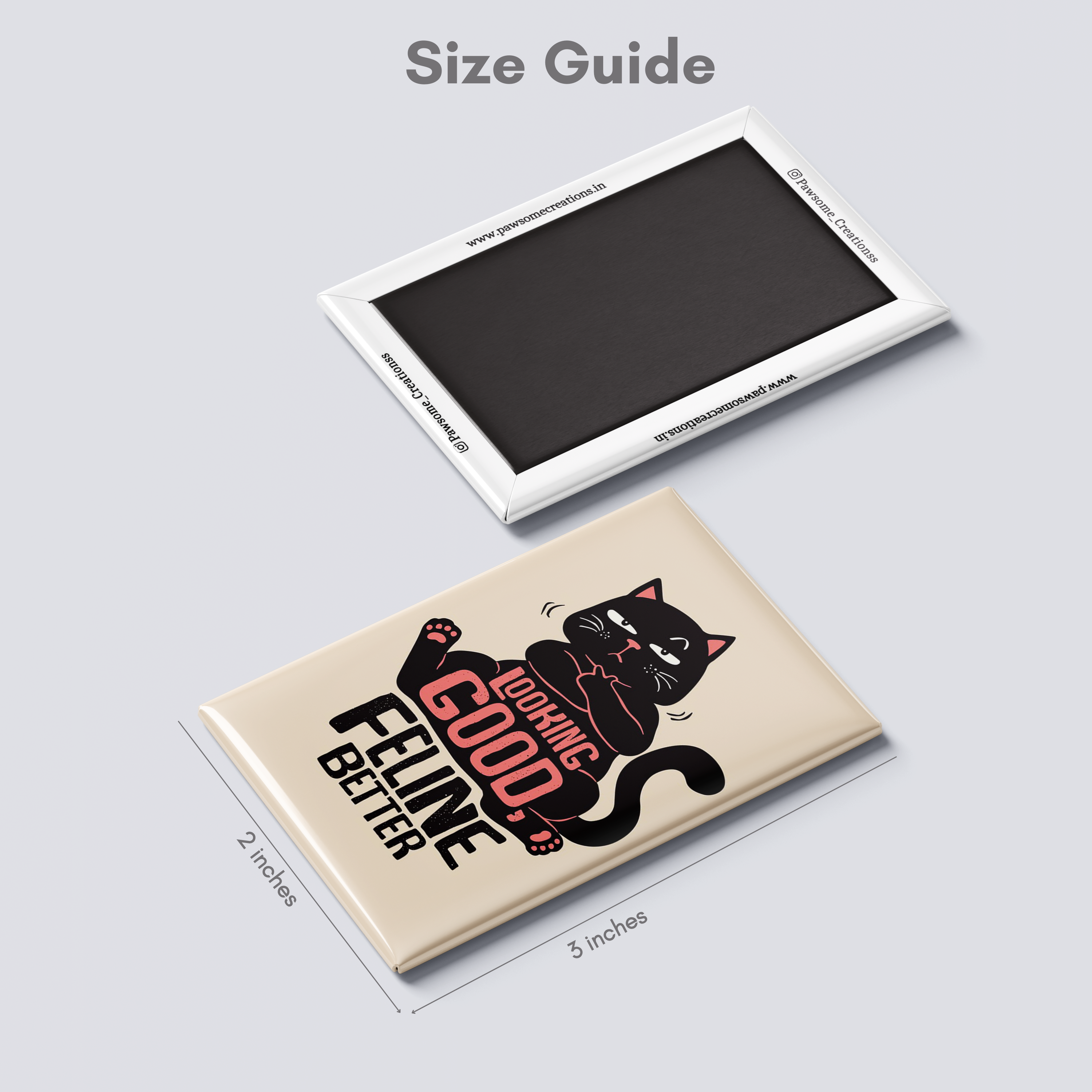 Feline Fine Fridge Magnet