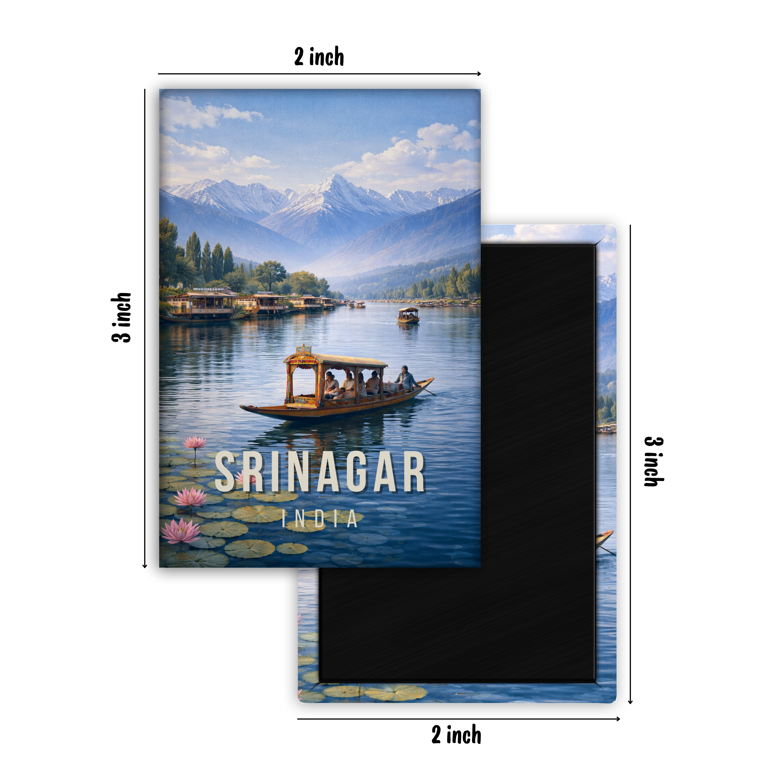 Captured in Srinagar - Fridge Magnet