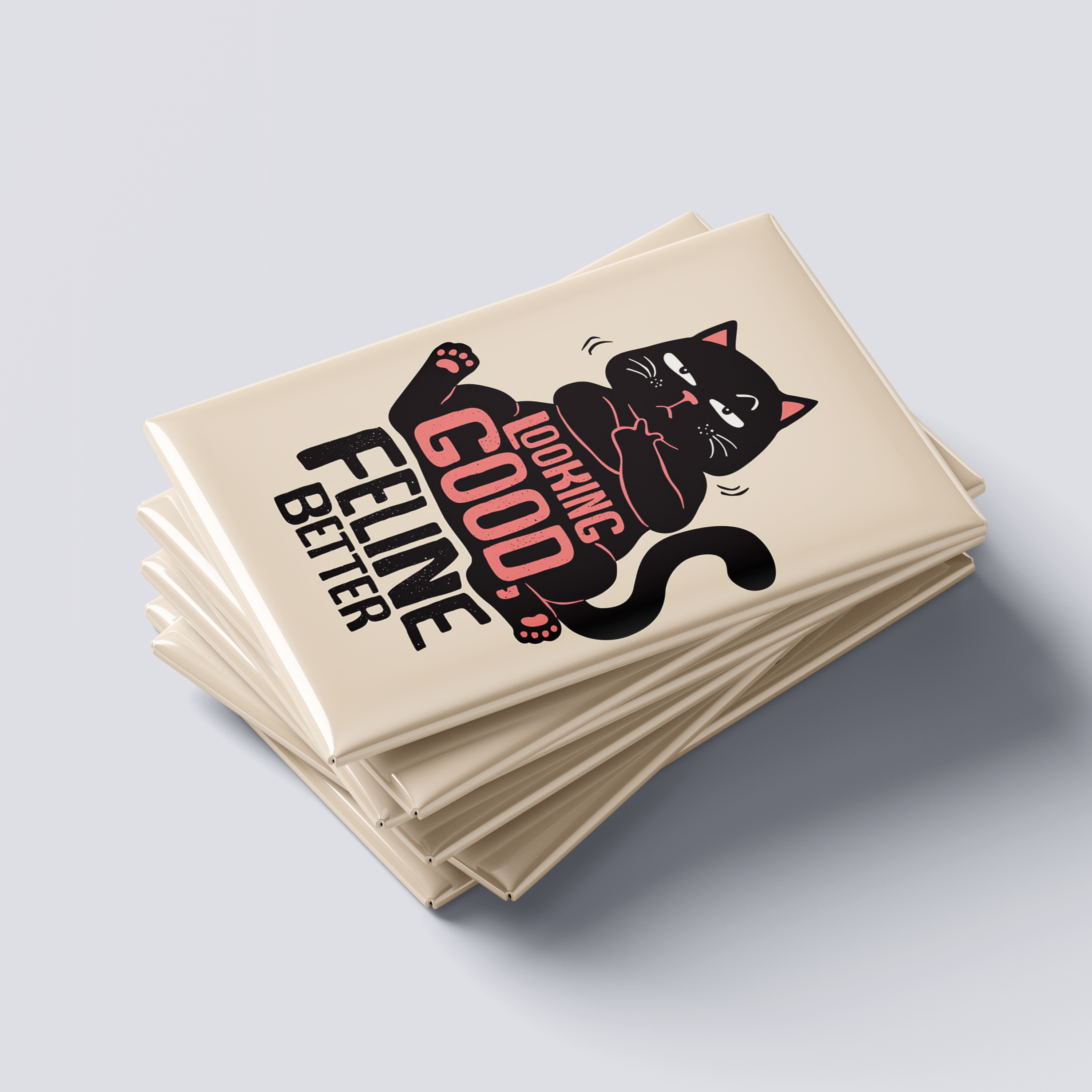 Feline Fine Fridge Magnet