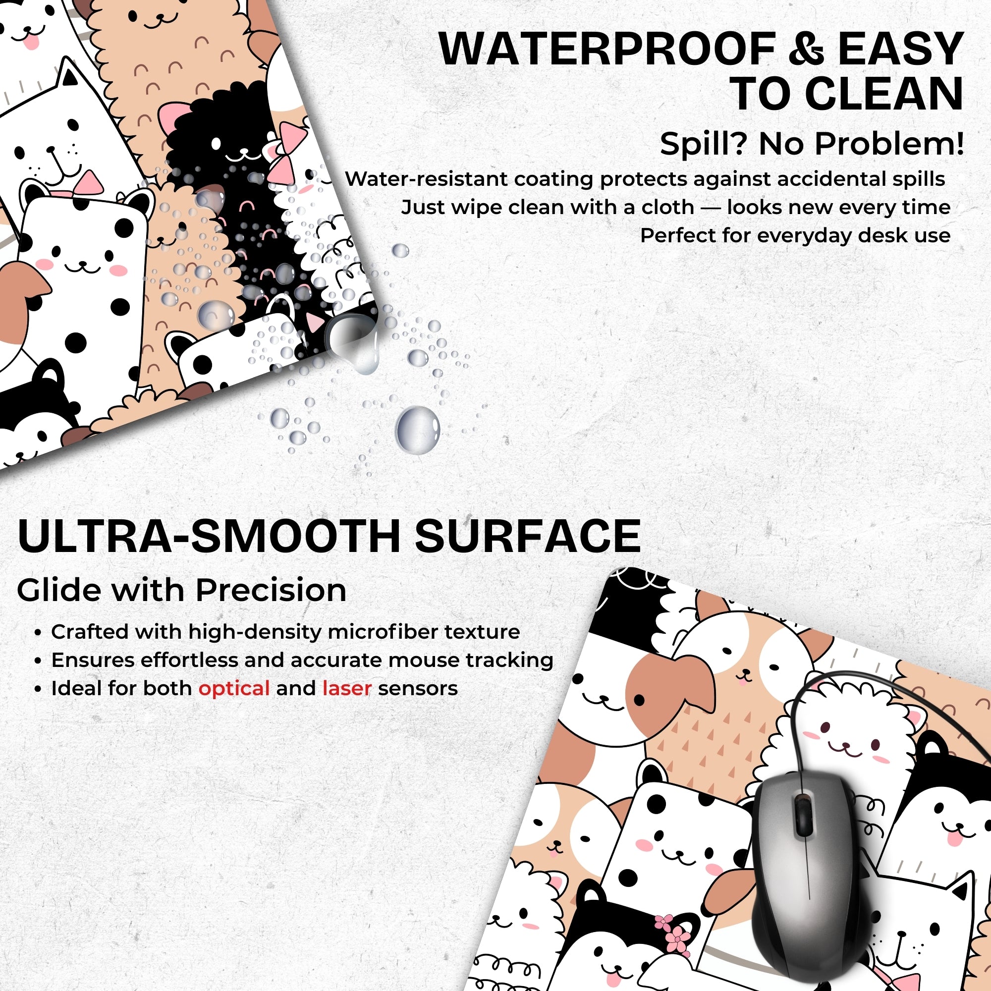 Furry Friends Mouse Pad