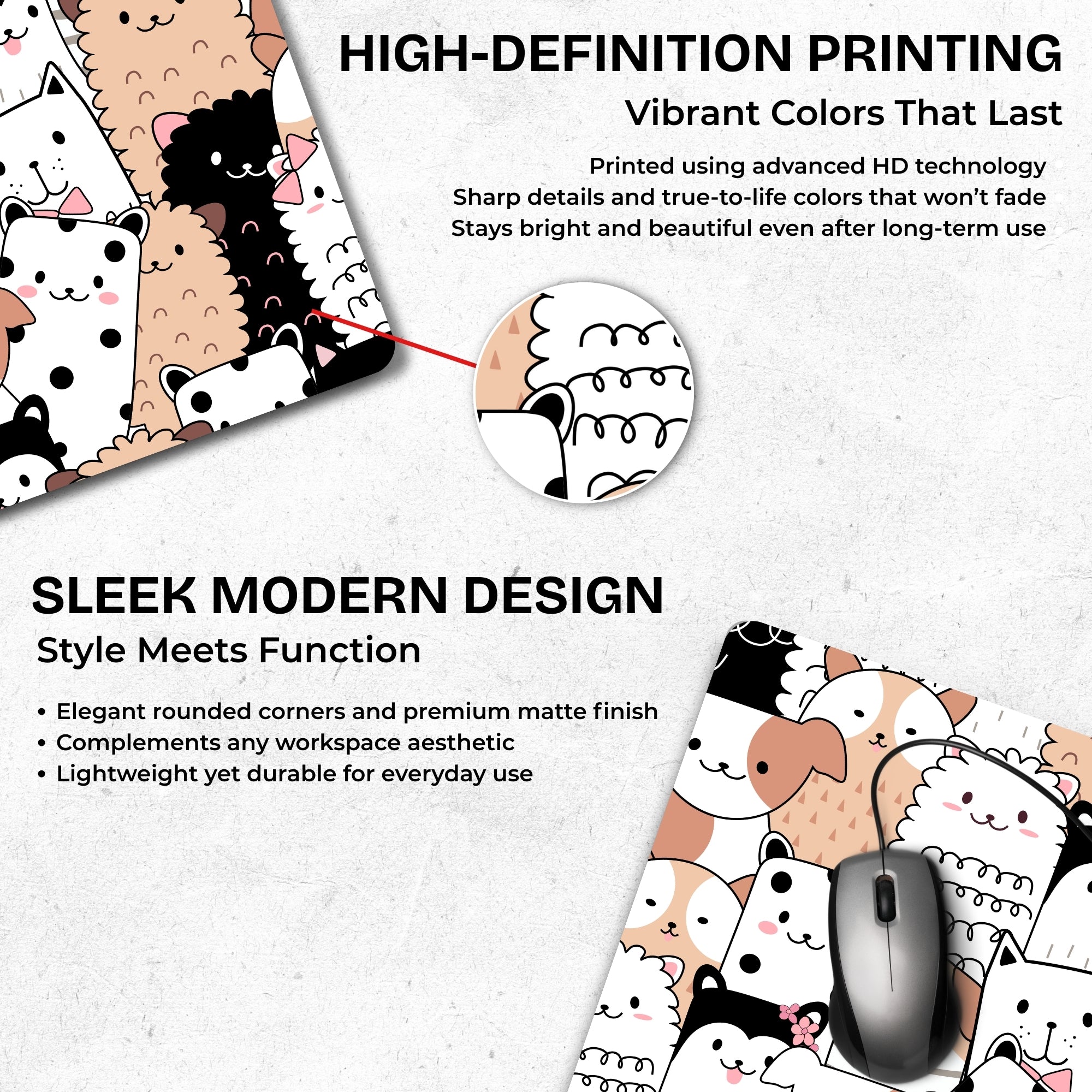 Furry Friends Mouse Pad