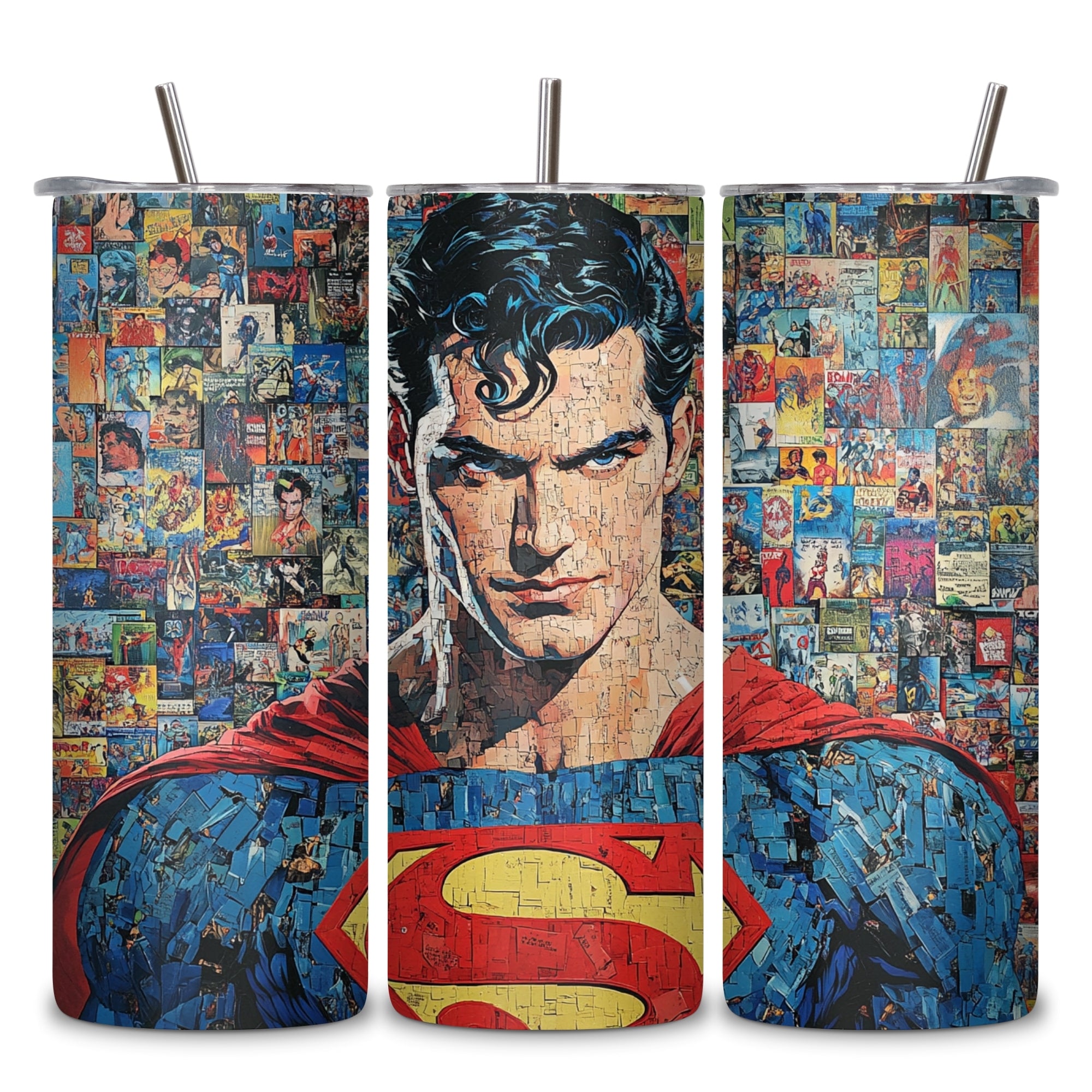 SuperMan Themed Stainless Steel Vacuum Insulated Tumbler