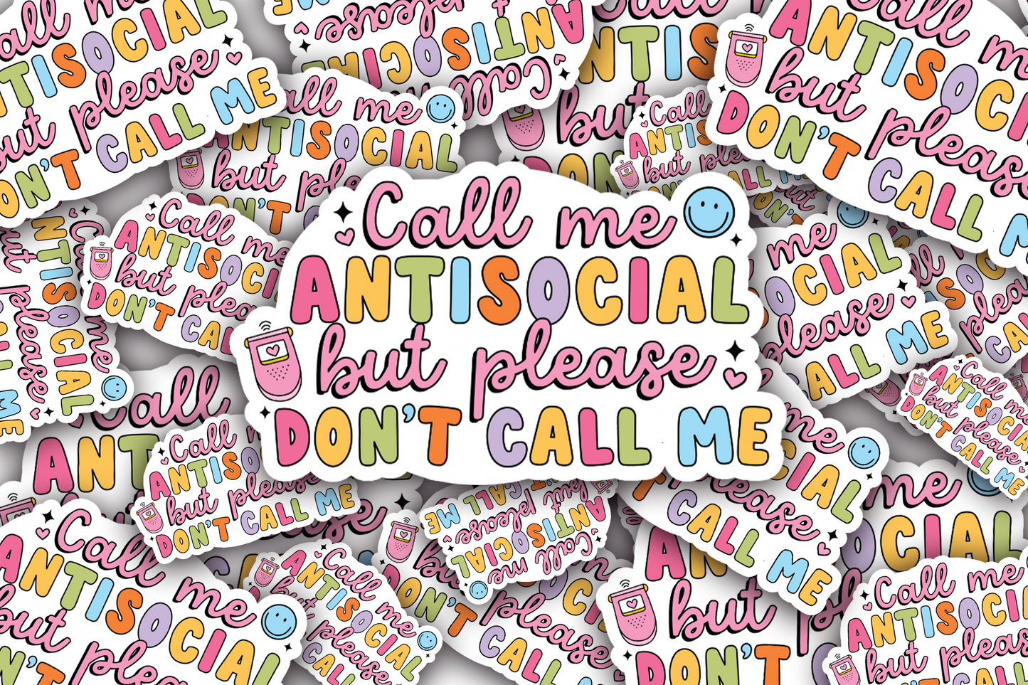 Please don't call me Vinyl Waterproof Sticker