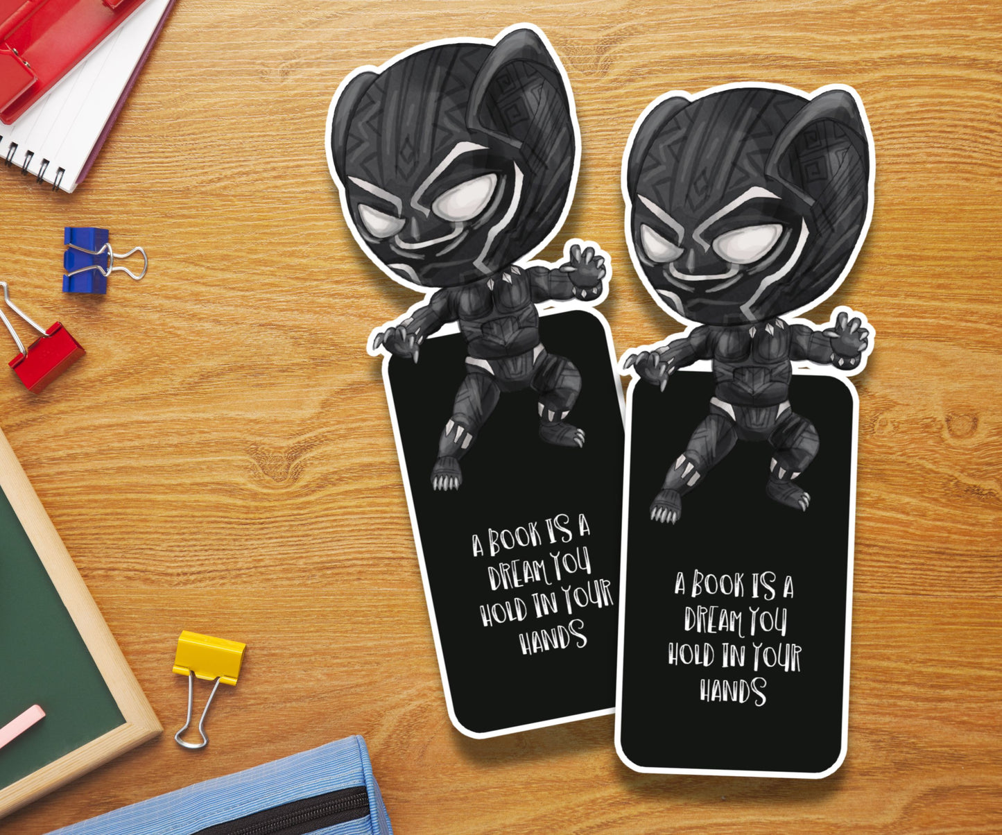 Super Heroes Laminated Bookmark