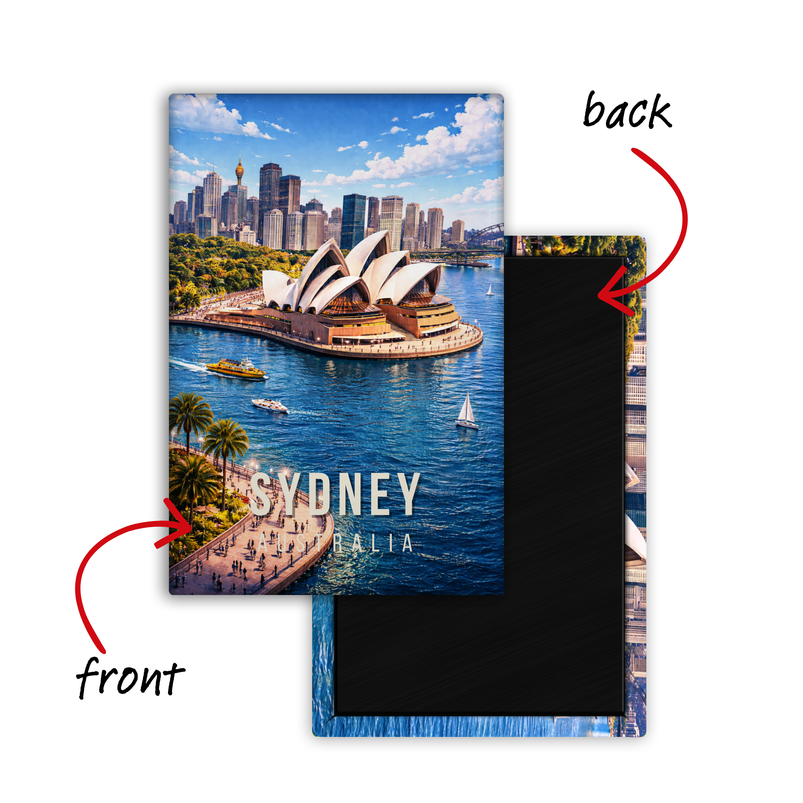 Stamped in Sydney, Australia - Fridge Magnet