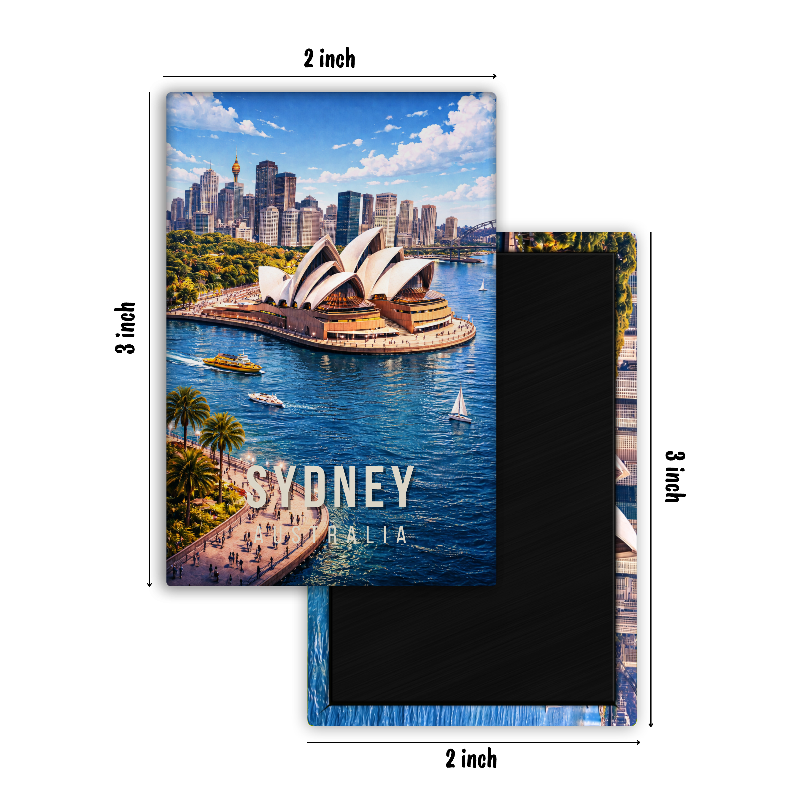 Stamped in Sydney, Australia - Fridge Magnet