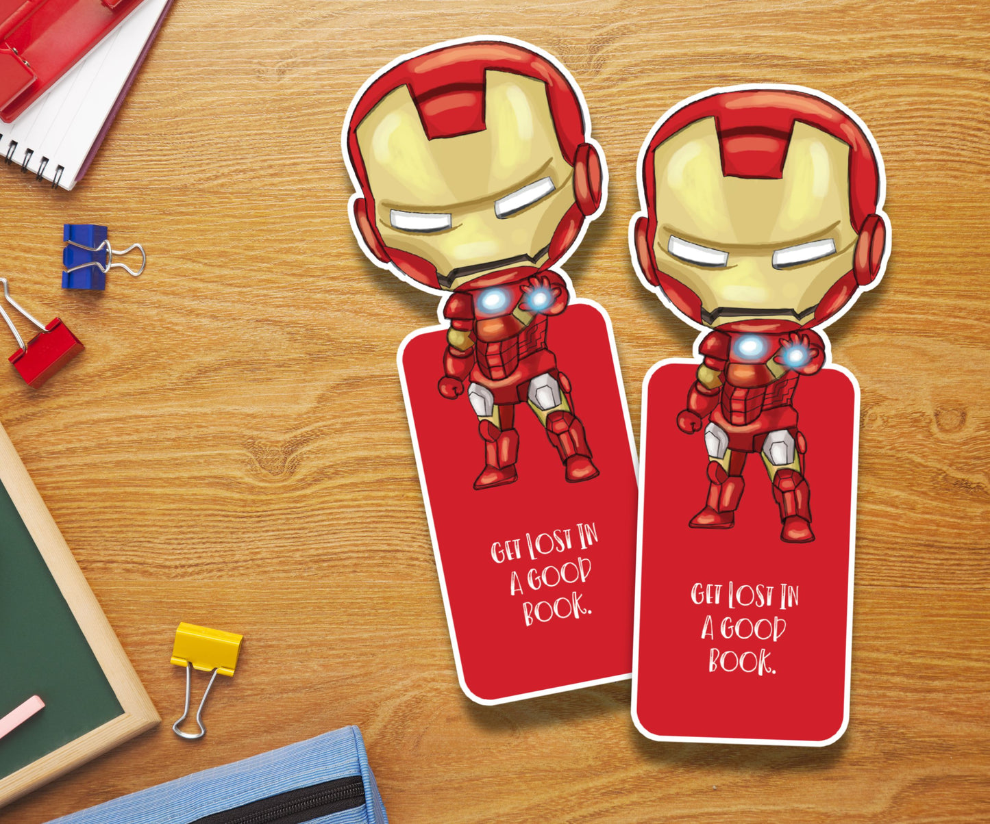 Super Heroes Laminated Bookmark