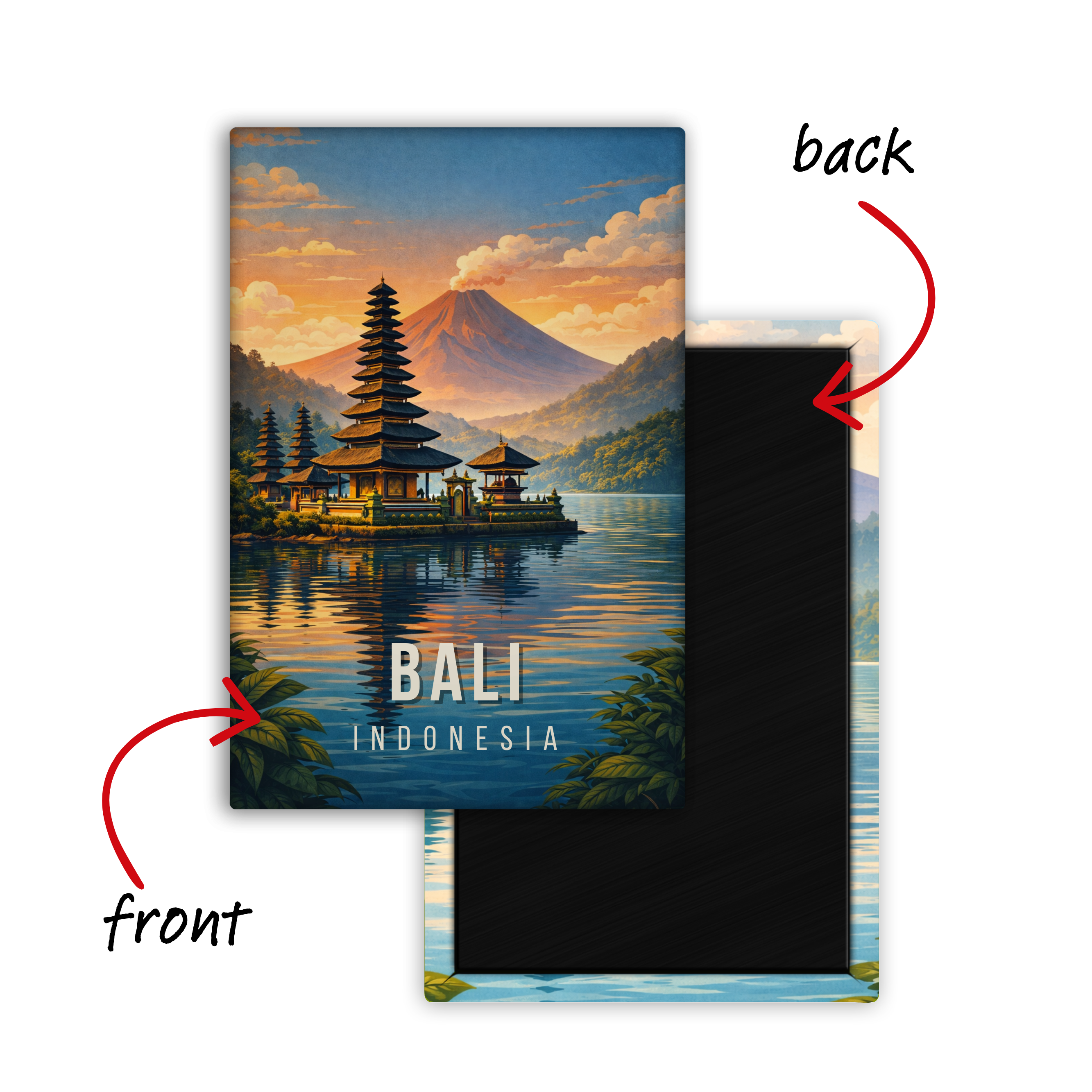 Greetings from Bali, Indonesia - Fridge Magnet