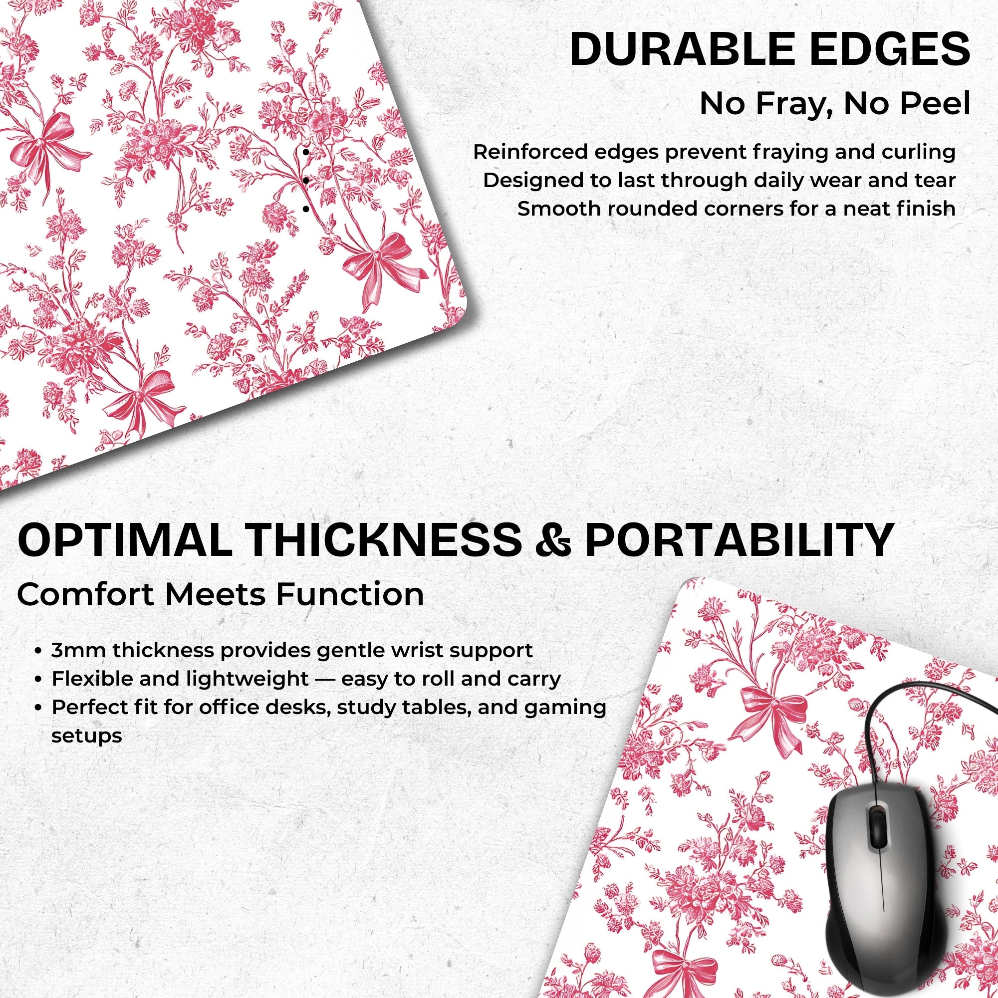 Pastel Petals Mouse Pad