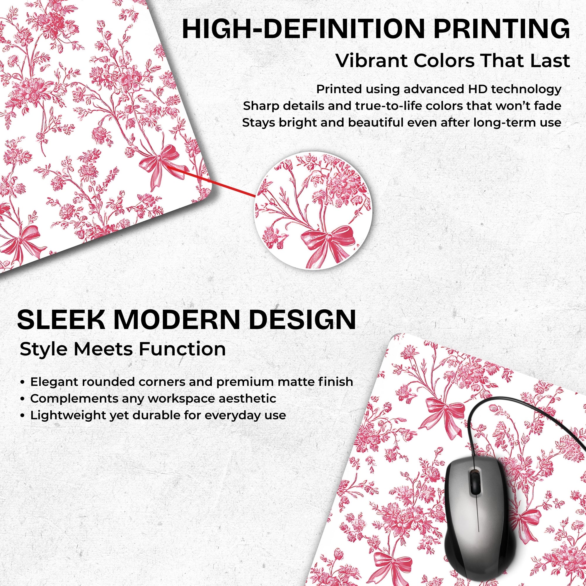 Pastel Petals Mouse Pad