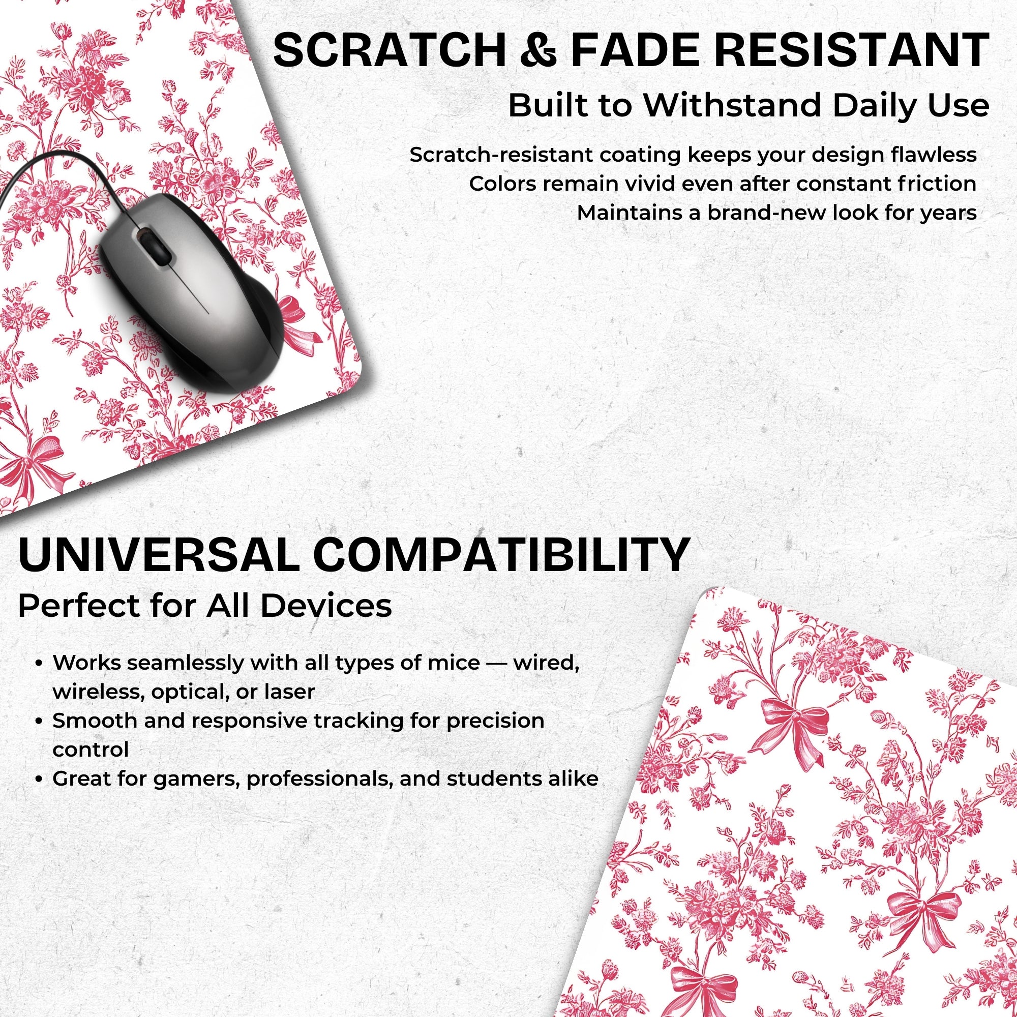 Pastel Petals Mouse Pad