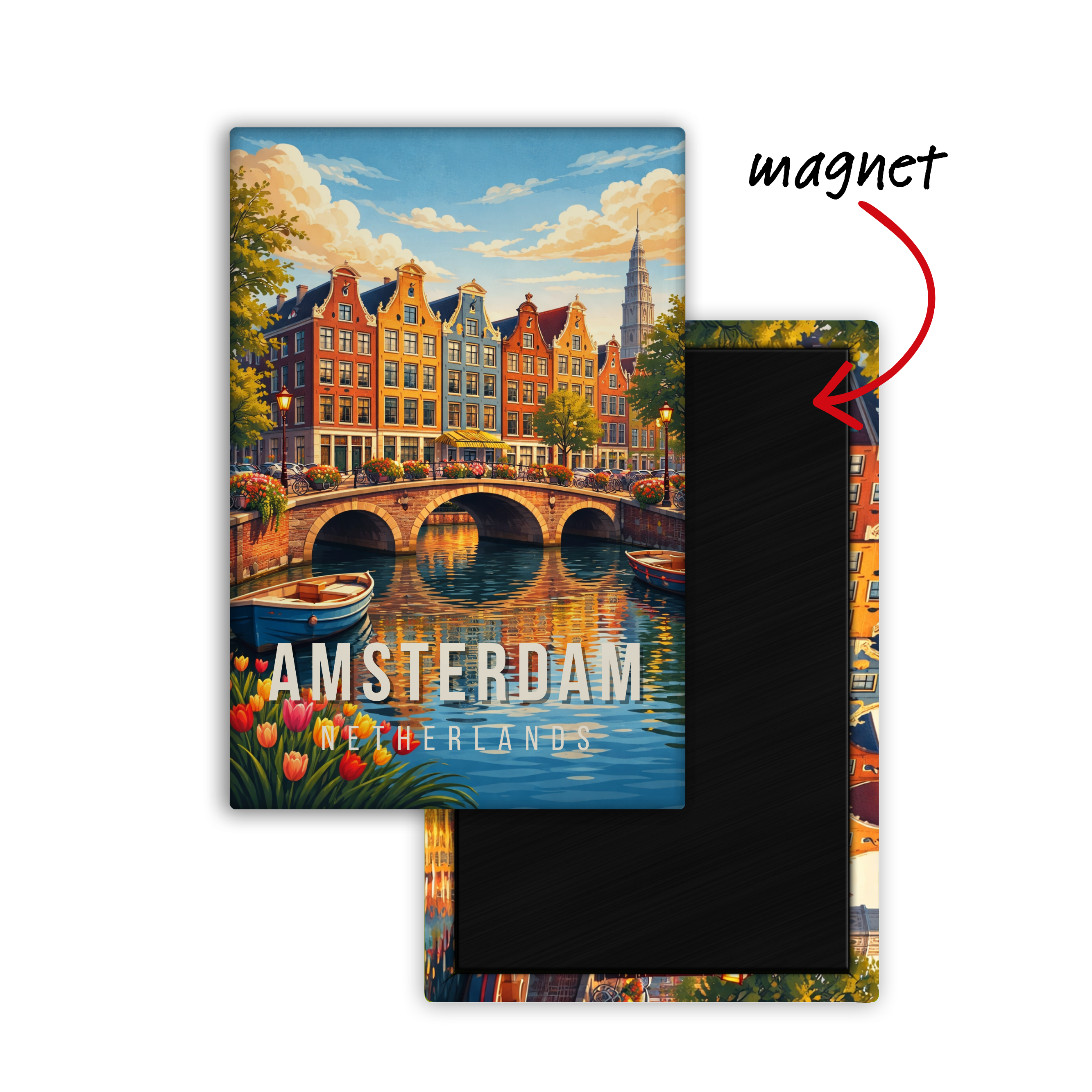 Memory from Amsterdam, Netherlands - Fridge Magnet