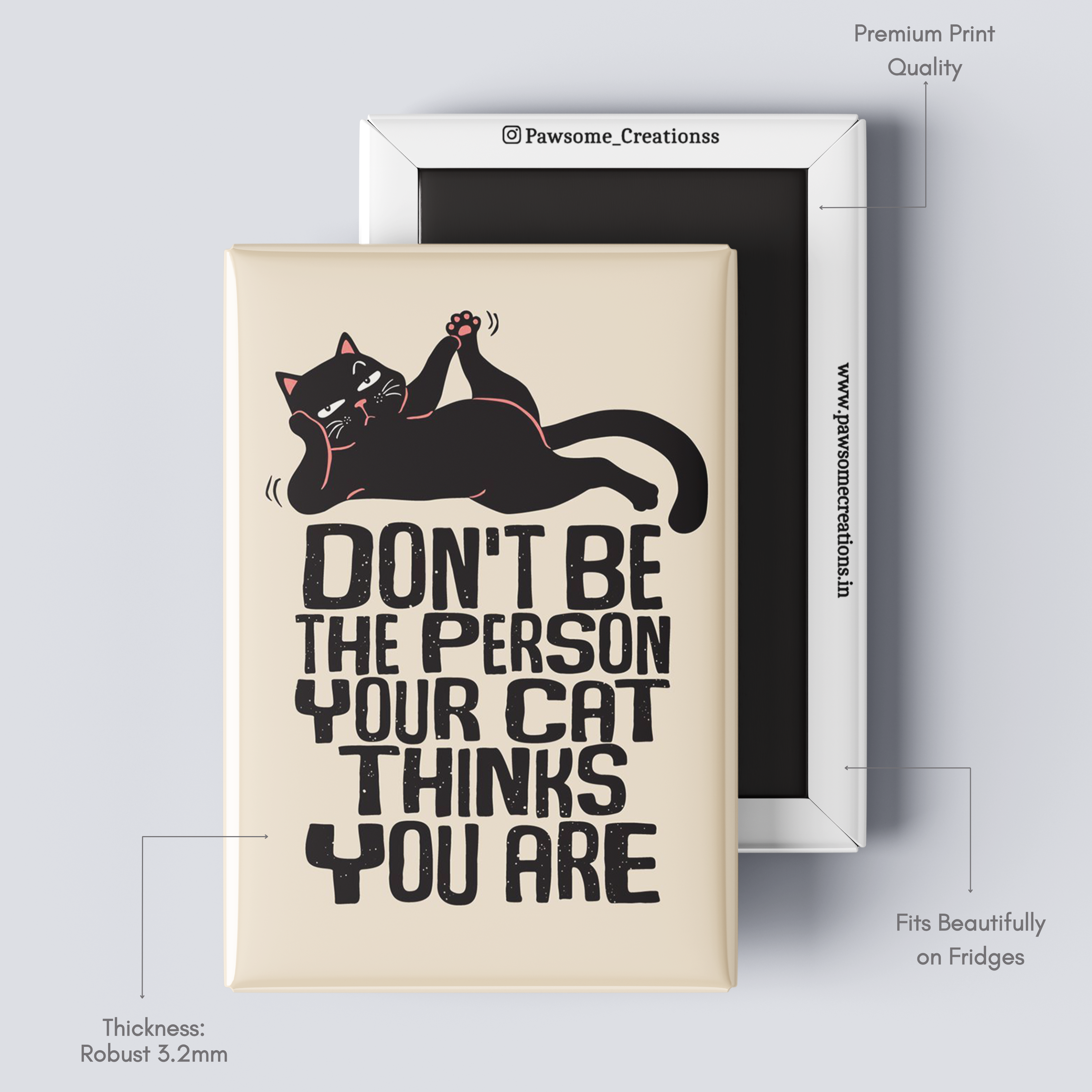 Tiny Troublemaker Fridge Magnet