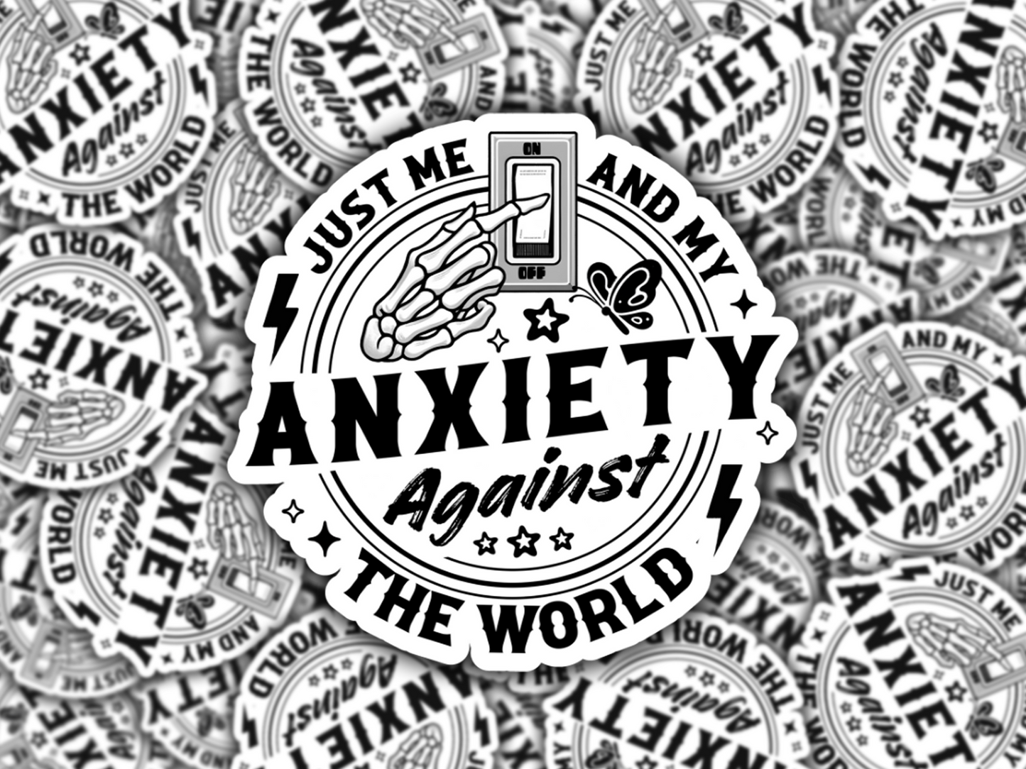 "My Anxiety" Vinyl Waterproof Sticker