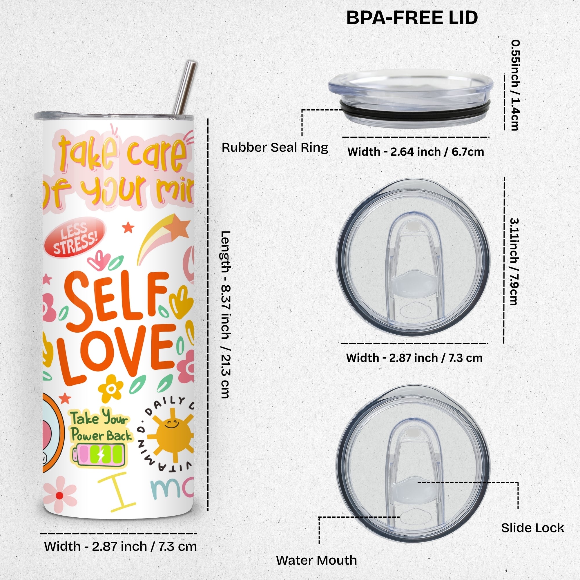 Self Love Stainless Steel Vacuum Insulated Tumbler