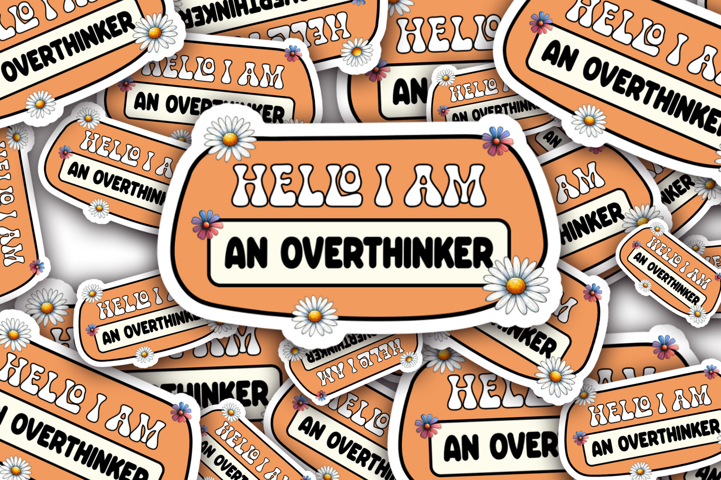 Overthinker Vinyl Waterproof Sticker