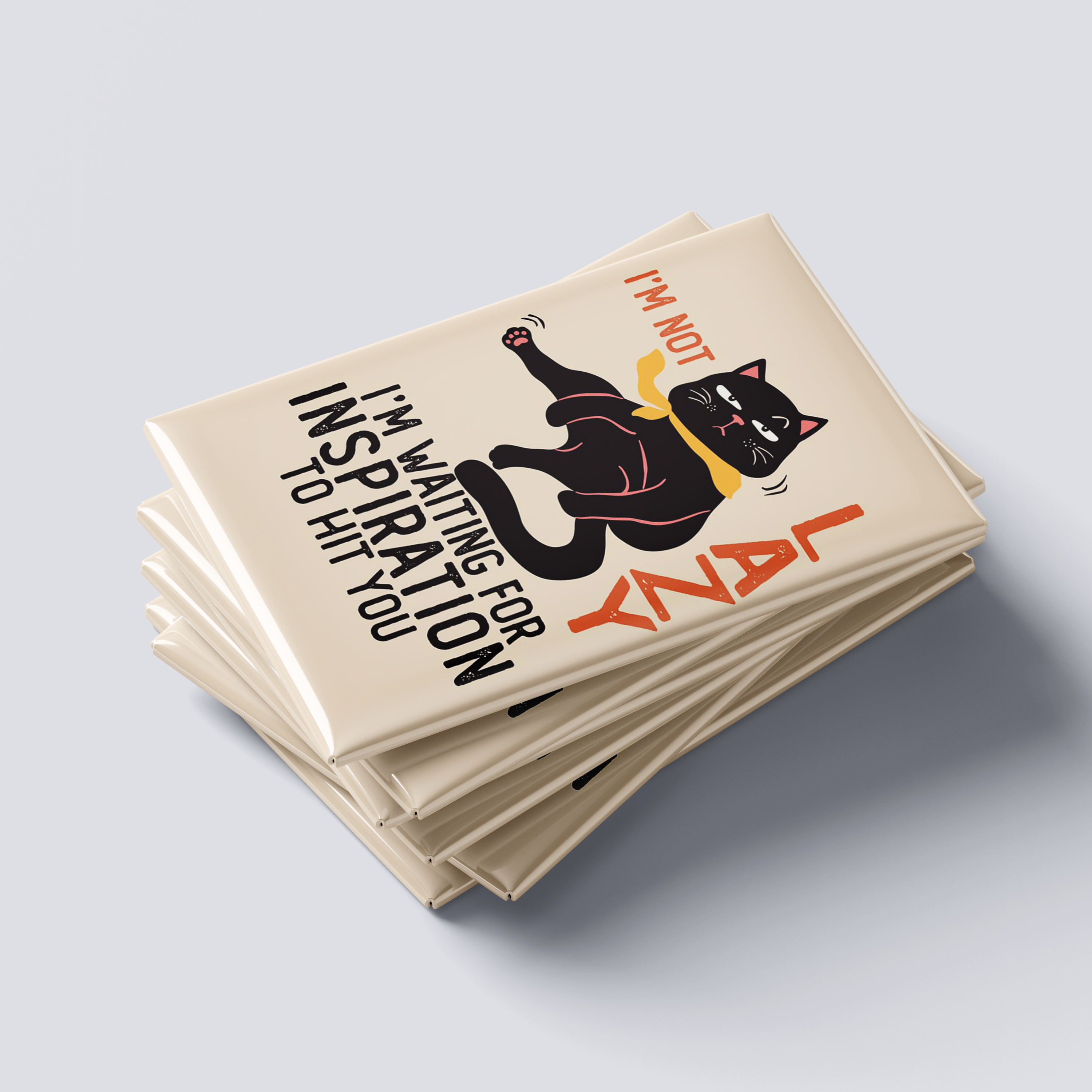 Lazy Legend Cat Fridge Magnet