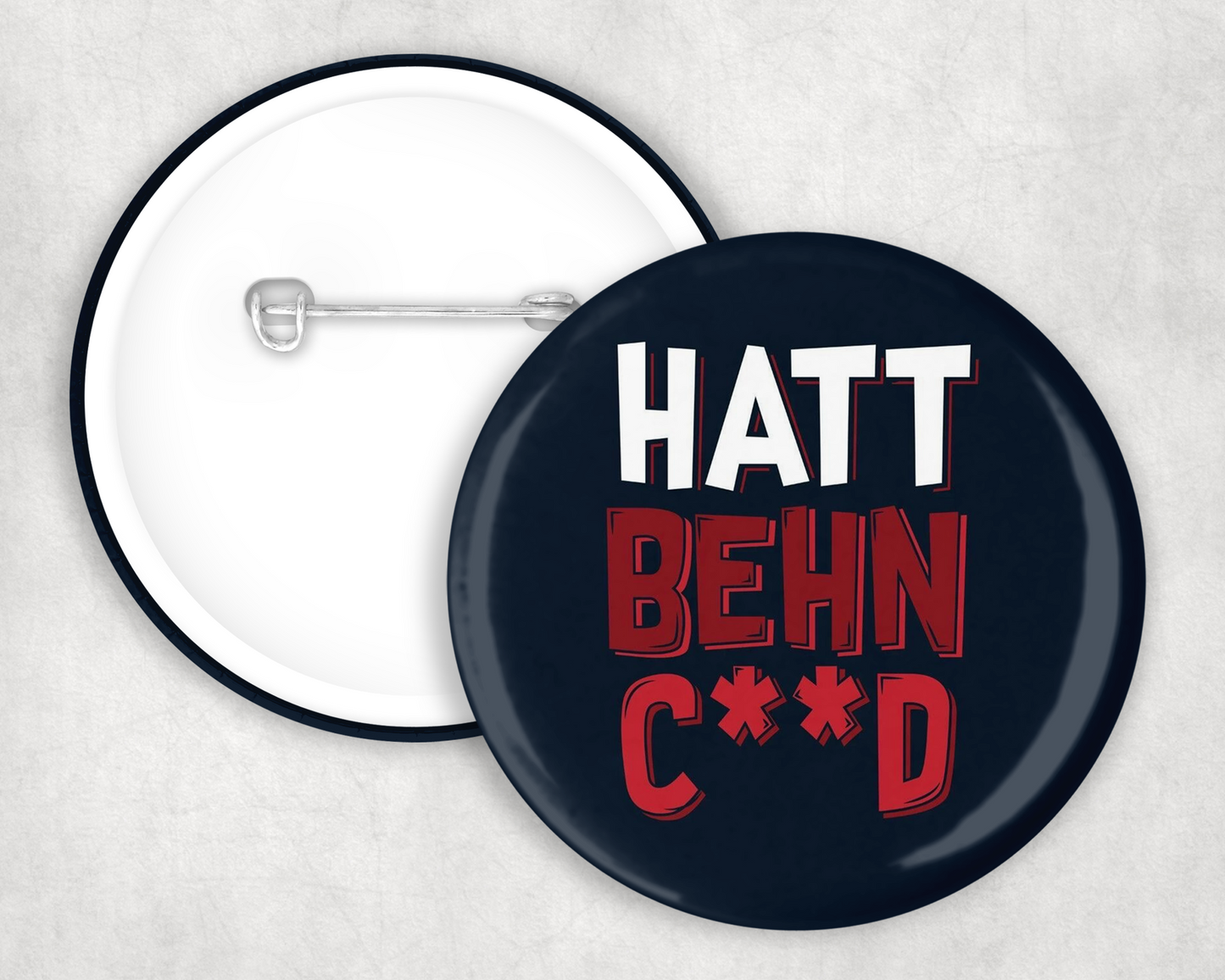 Hatt Behn C__D Button Badge