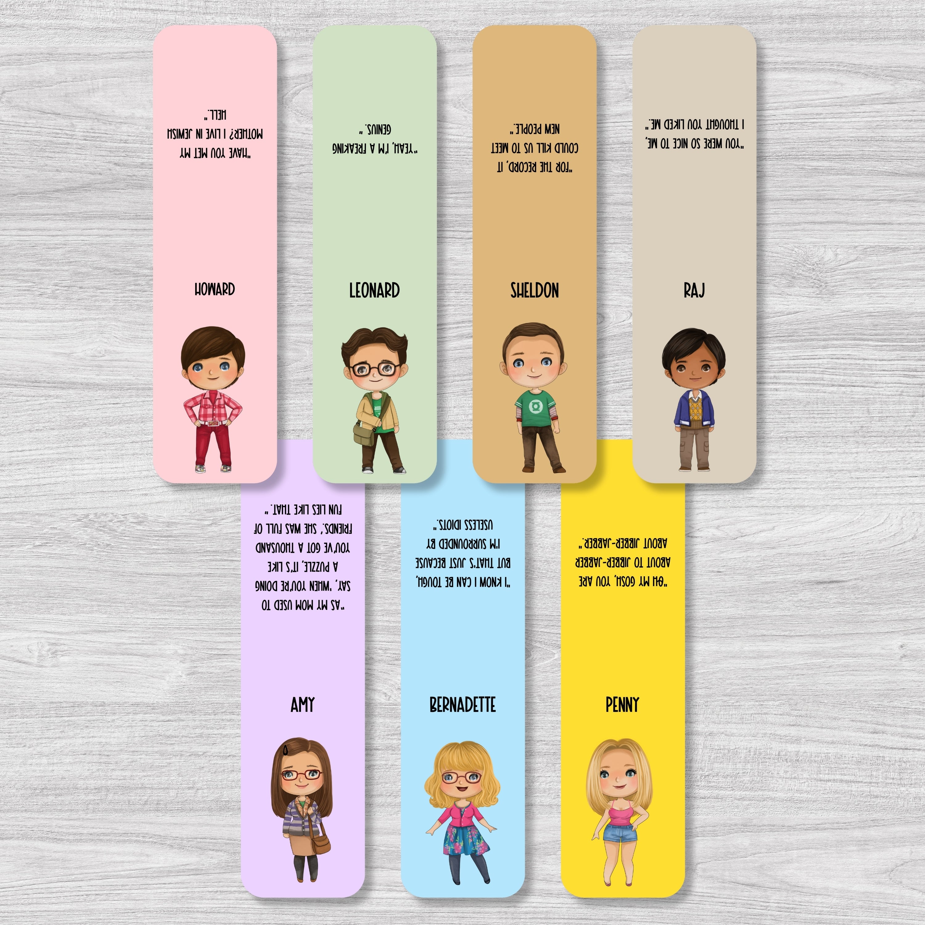 Big Bang Theory Magnetic Bookmarks Bundle