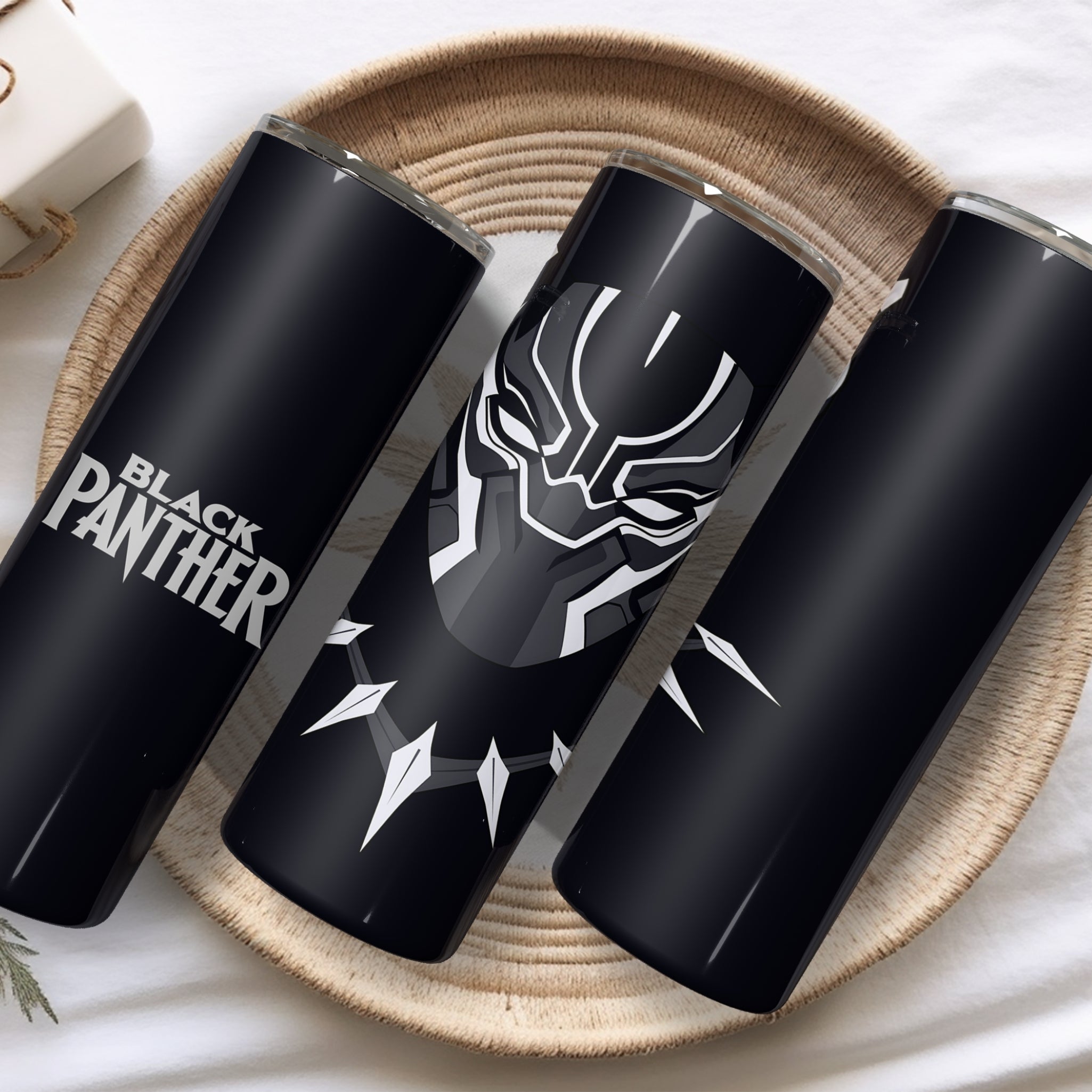Black Panther Themed Stainless Steel Vacuum Insulated Tumbler
