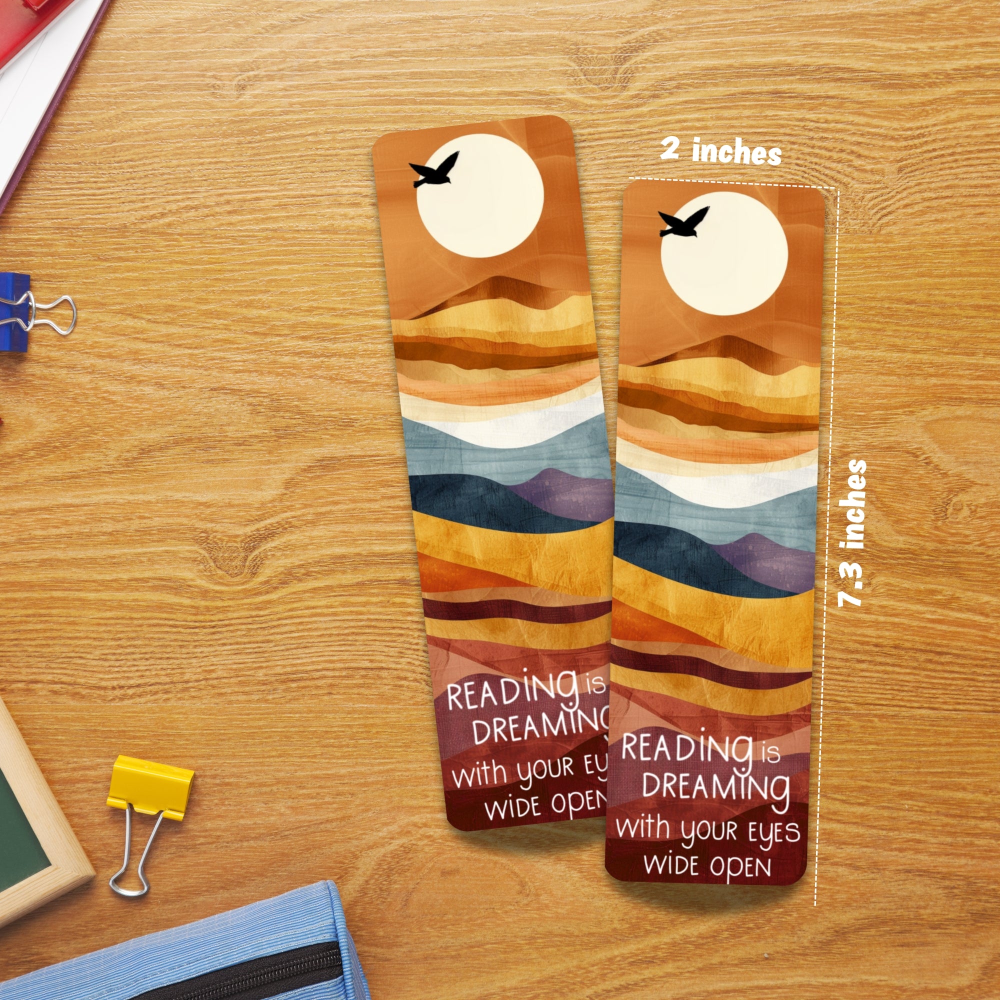 Dreamy Boho Laminated Bookmark