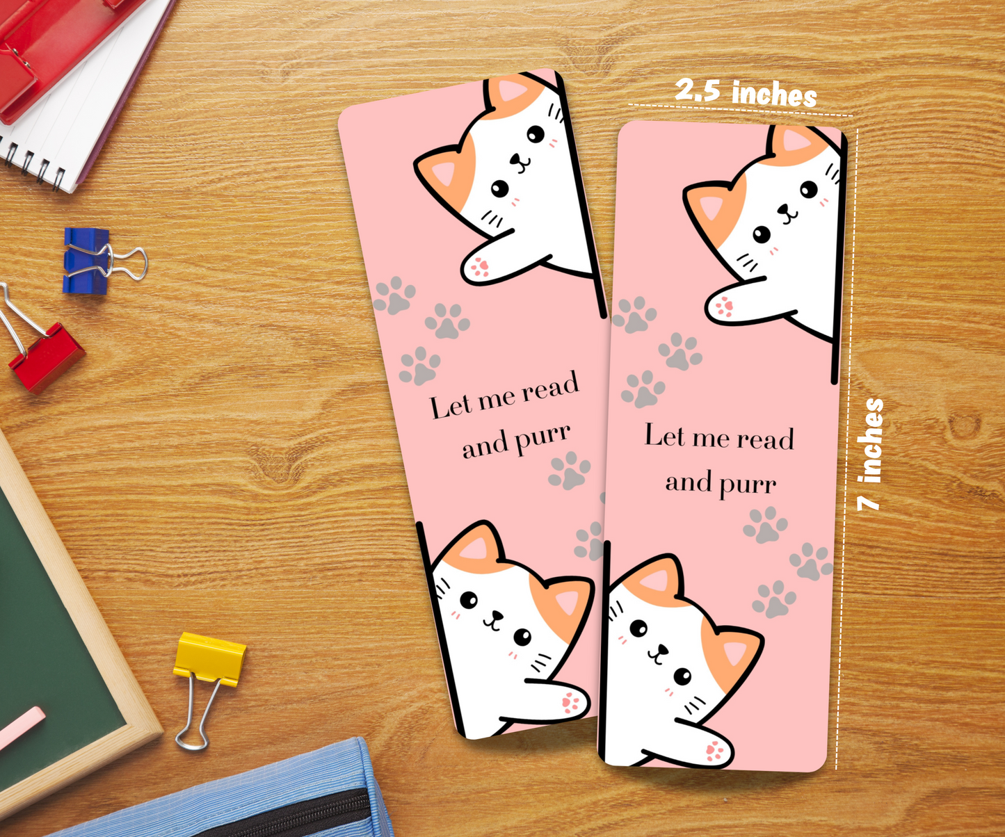 Cat Lover Laminated Bookmark