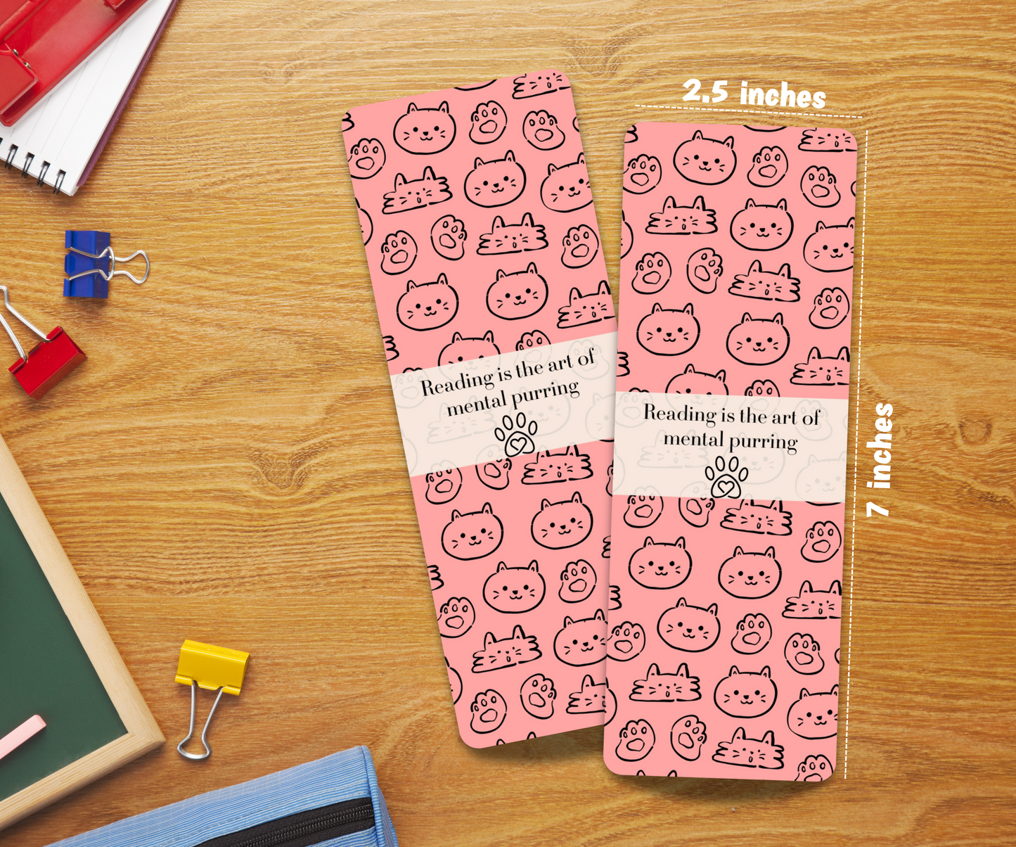 Cat Lover Laminated Bookmark