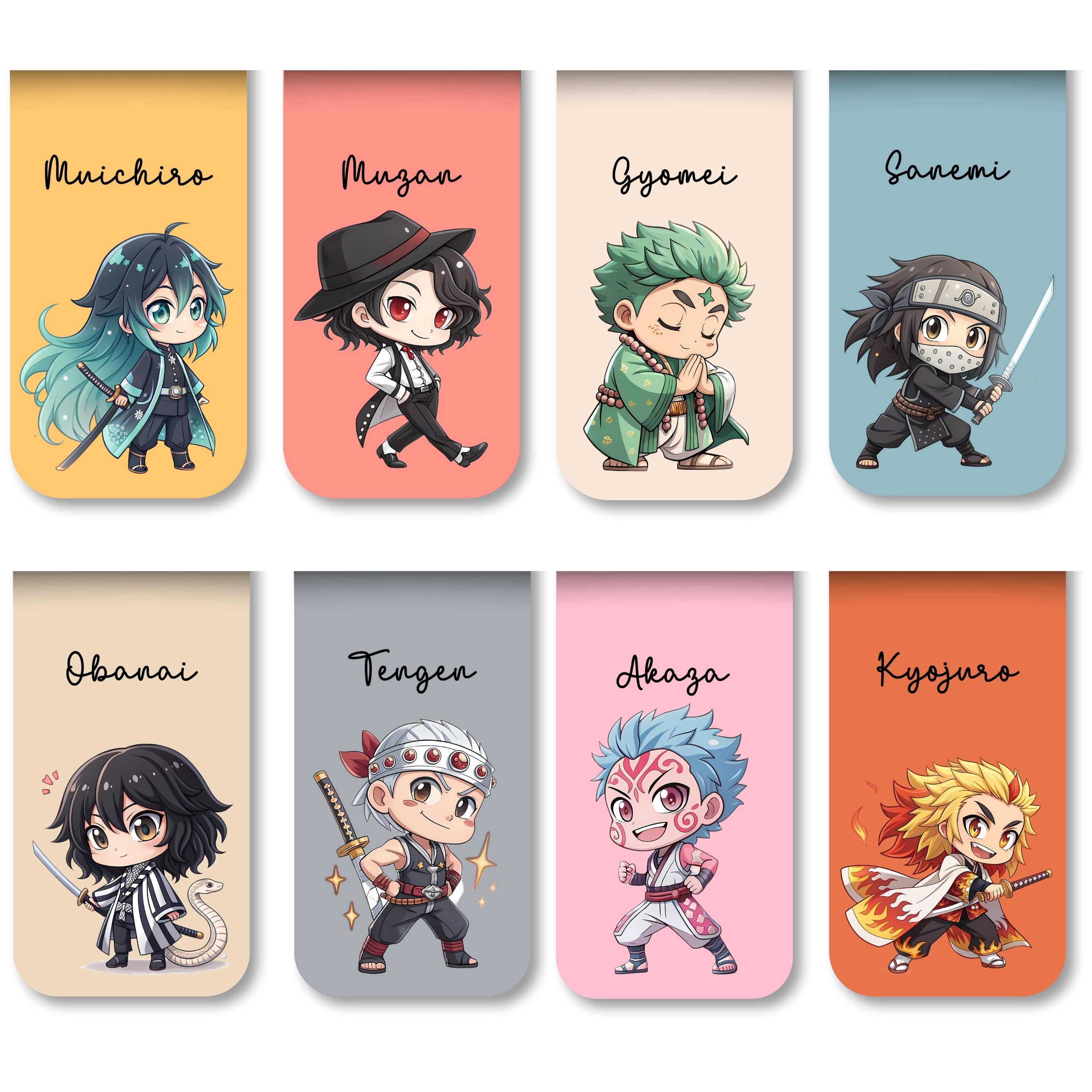 Demon Slayer - 2 Magnetic Bookmarks Bundle