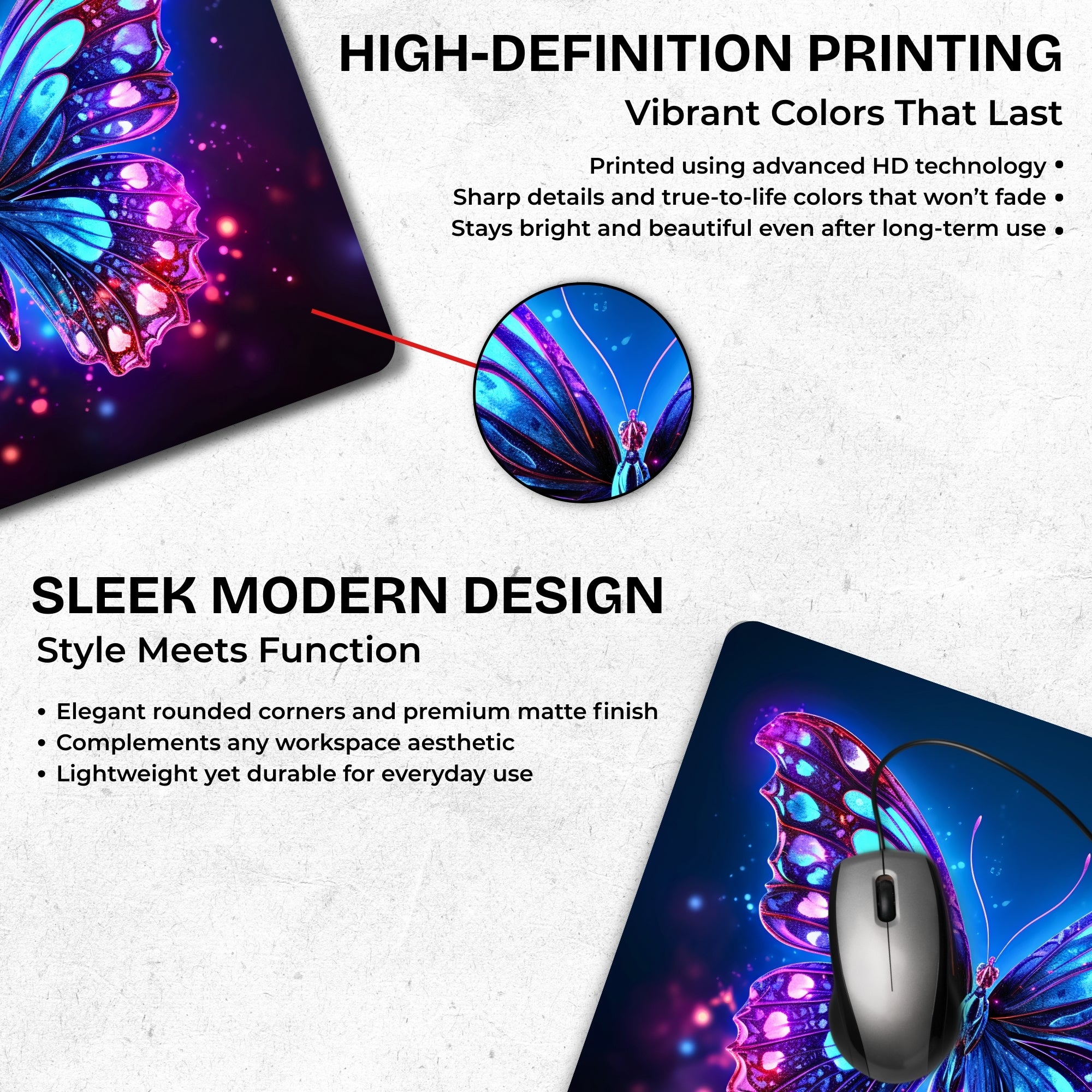 Aurora Wings Mouse Pad