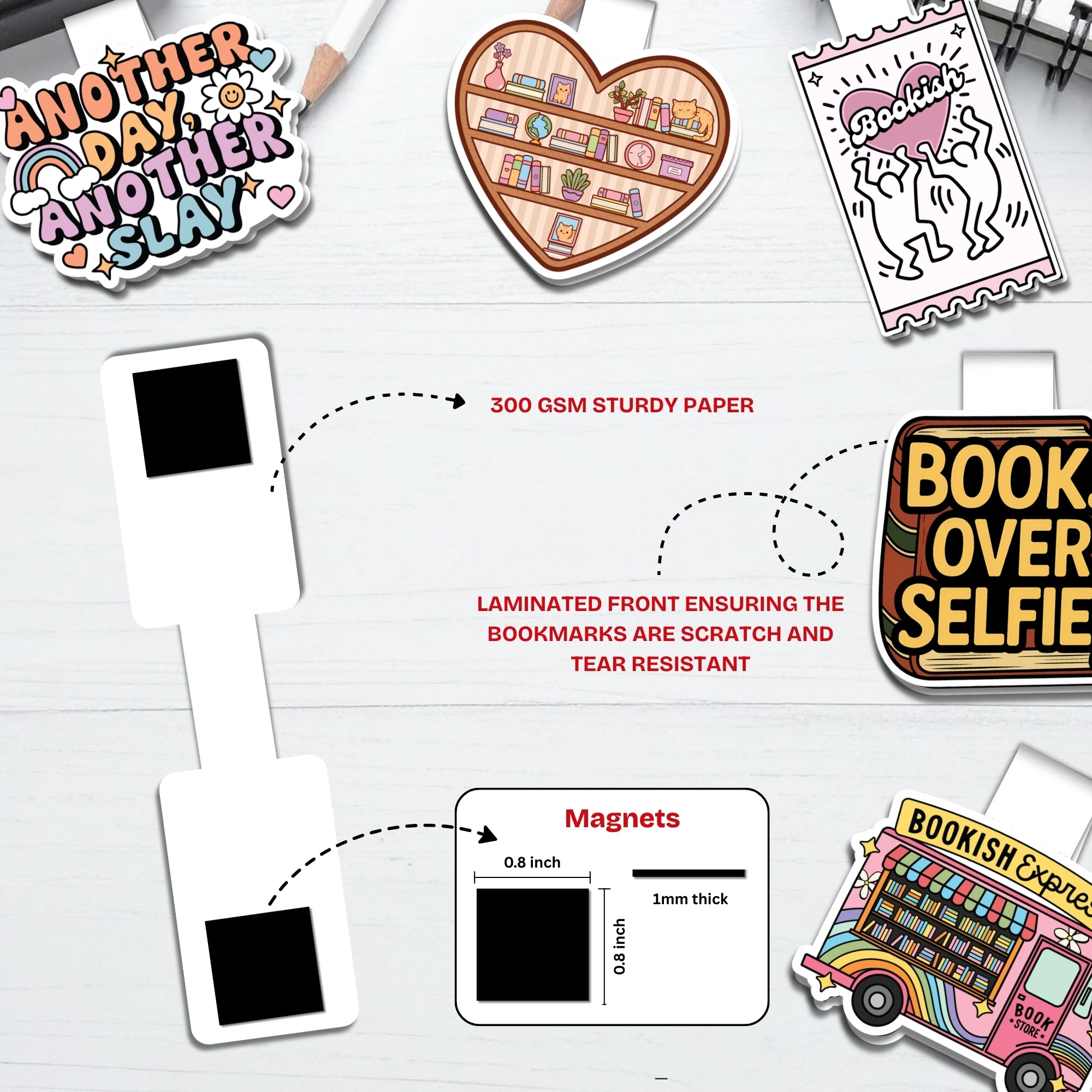 Wander and Read Magnetic Bookmarks Bundle