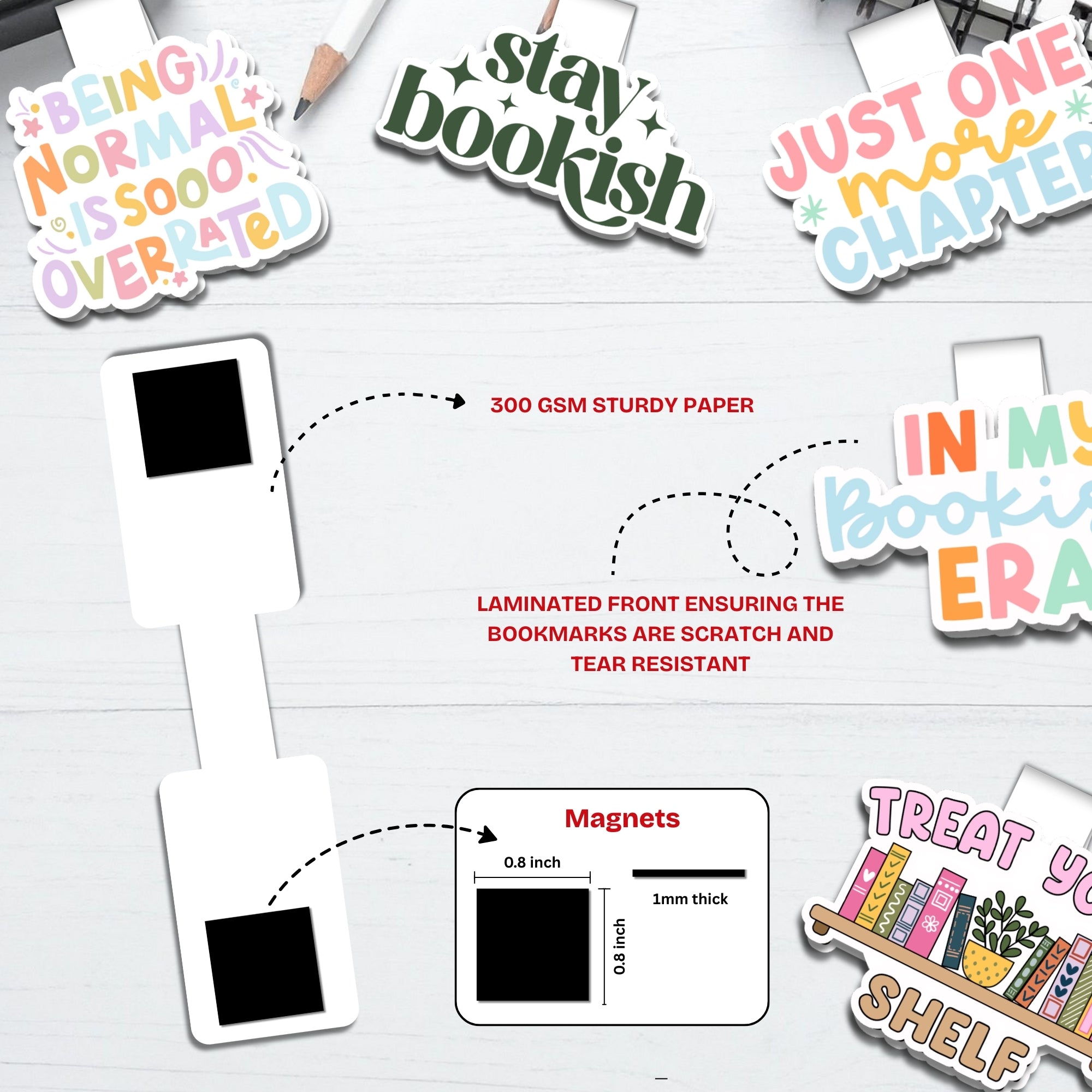 Golden Hour Magnetic Bookmarks Bundle