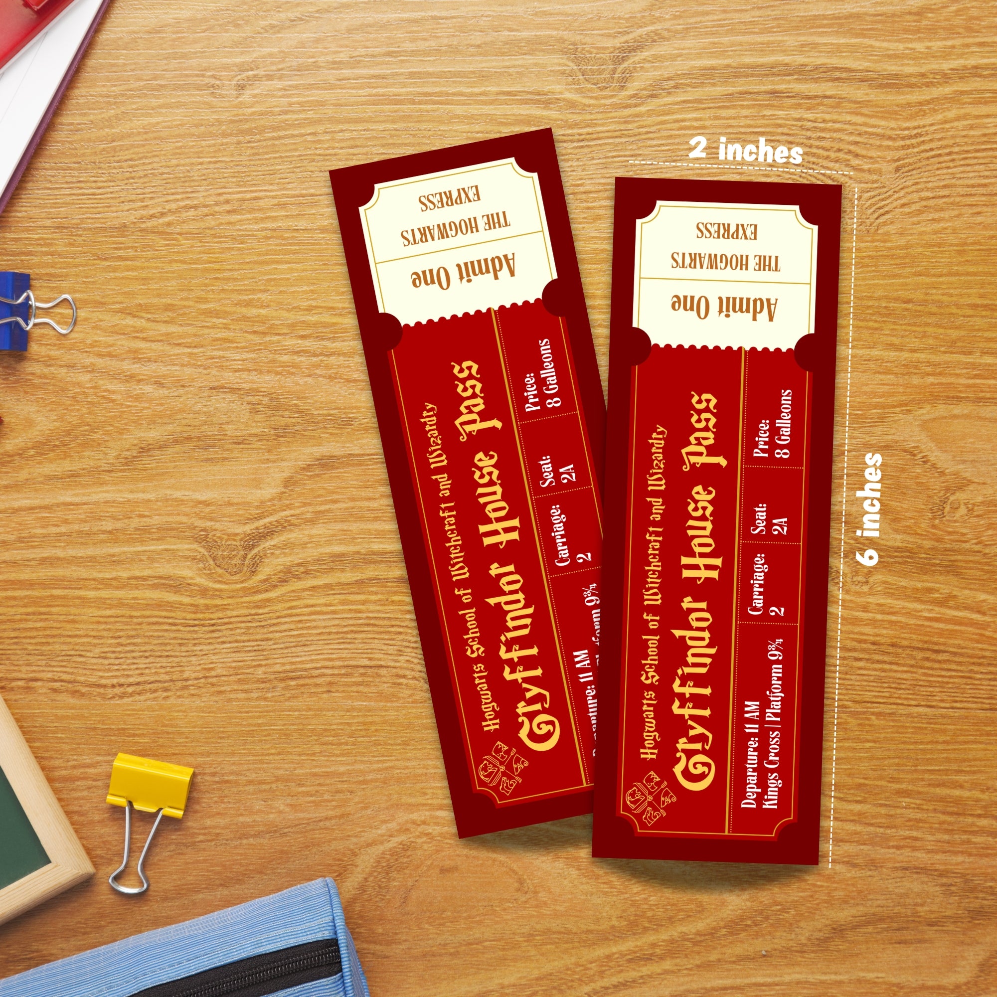 Hogwarts Houses Laminated Bookmark