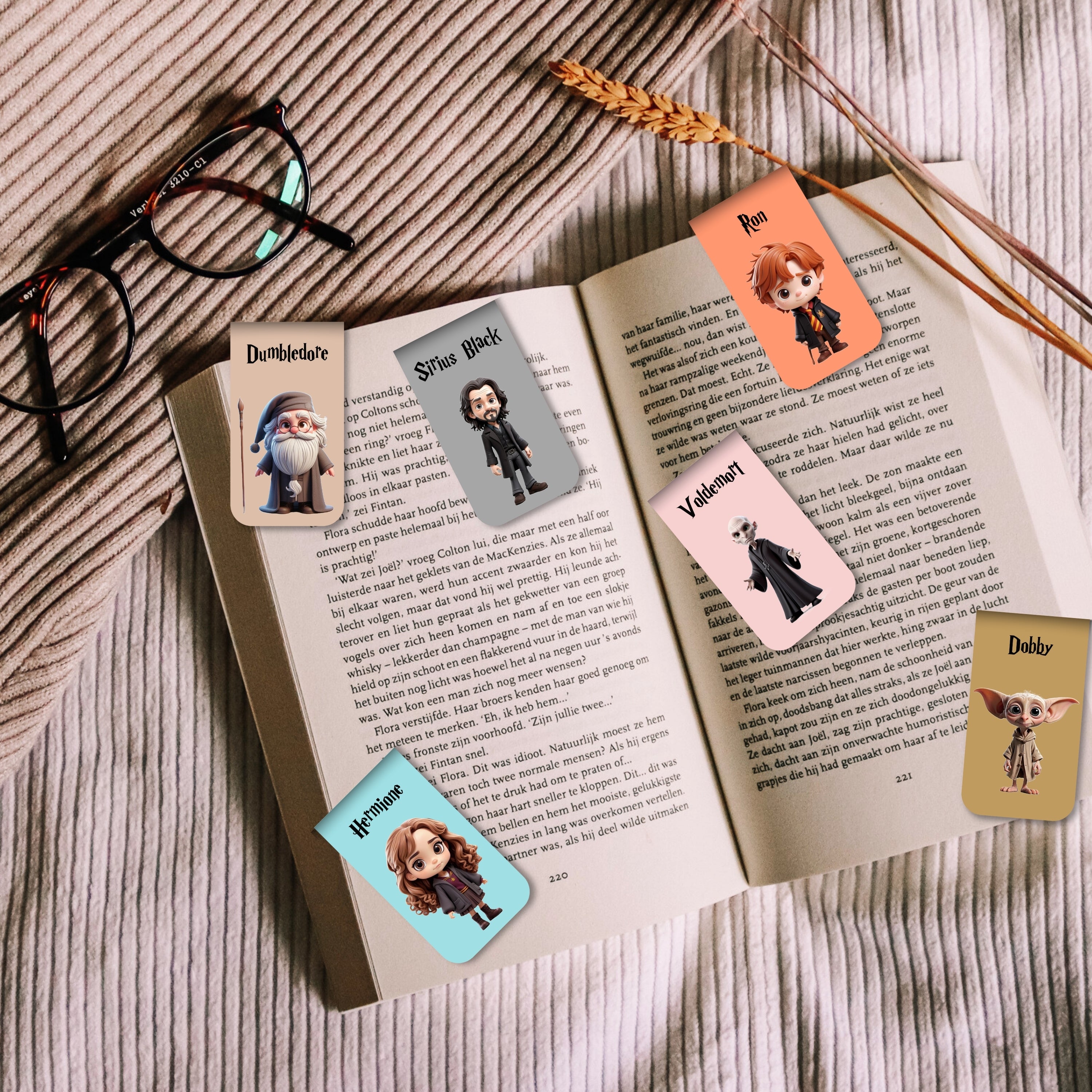 Harry Potter - 3 Magnetic Bookmarks Bundle