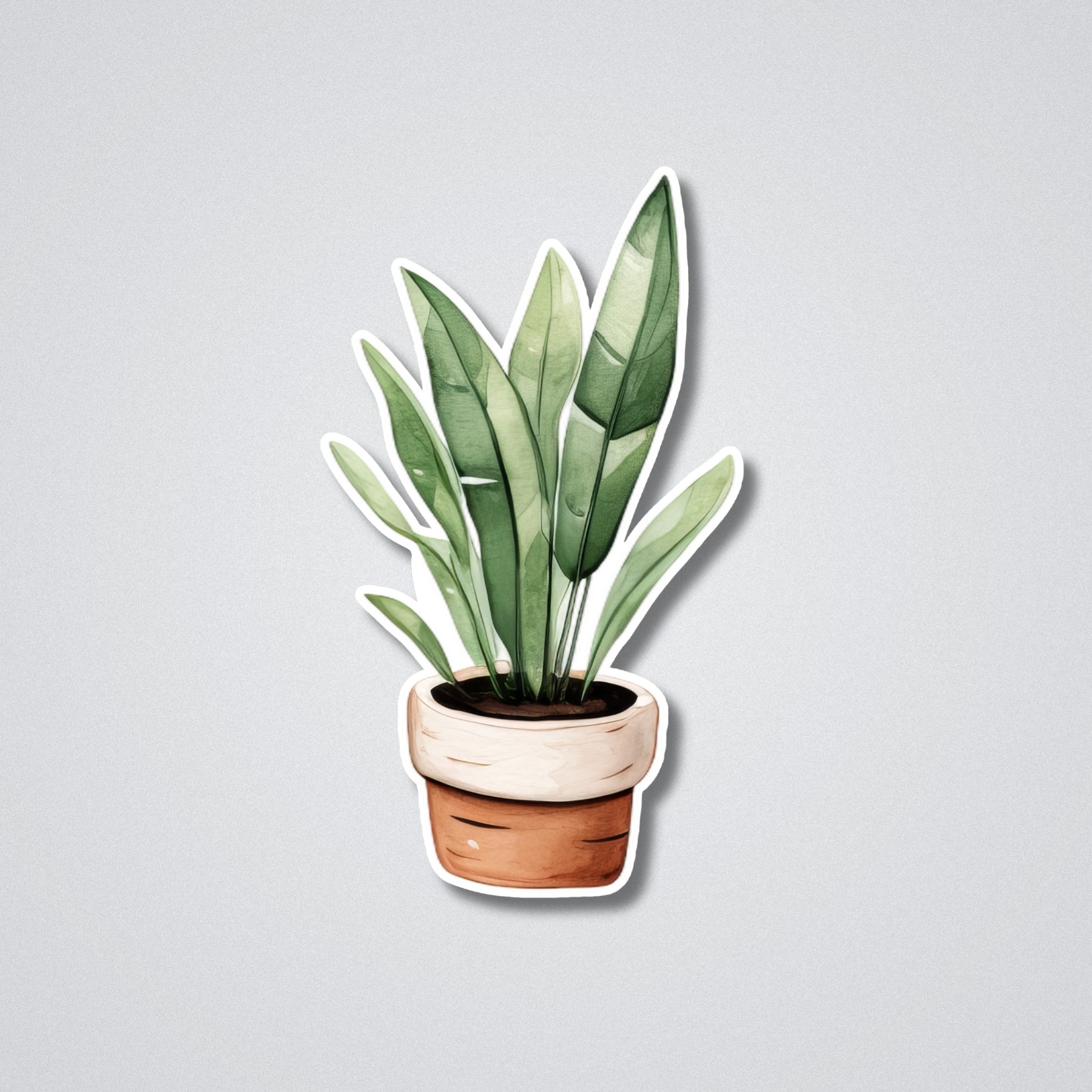 Calm in a Pot Vinyl Waterproof Sticker