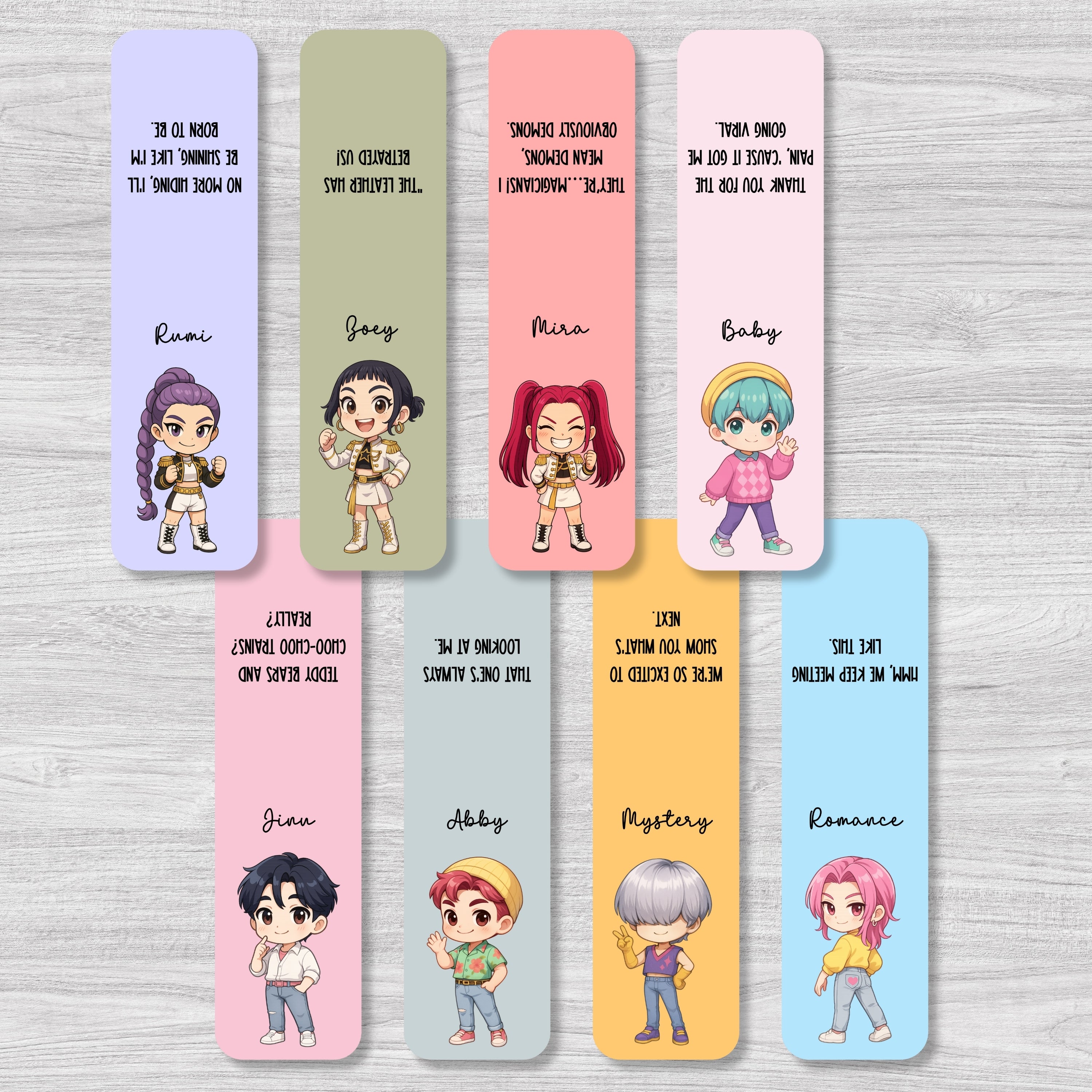 K POP Demon Hunter Magnetic Bookmarks Bundle