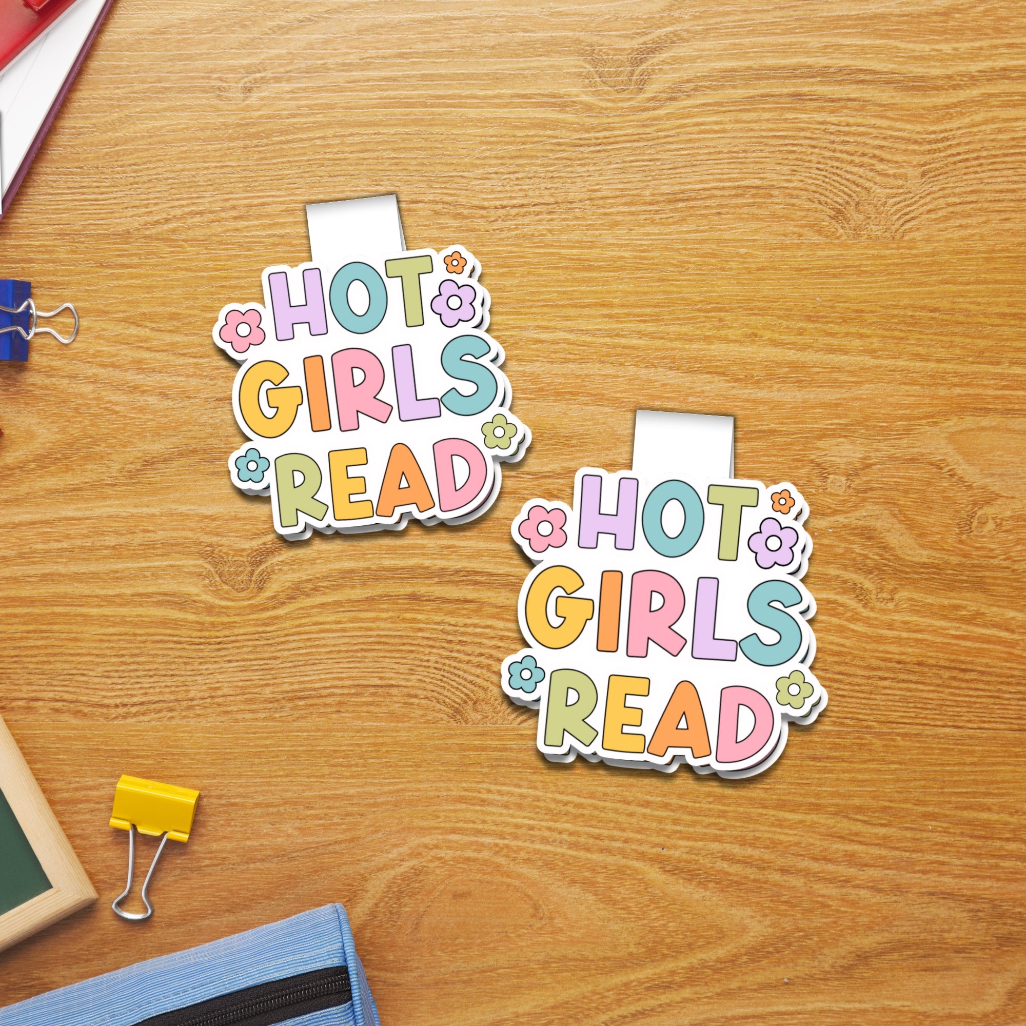 Hot Girls Read Magnetic Bookmark