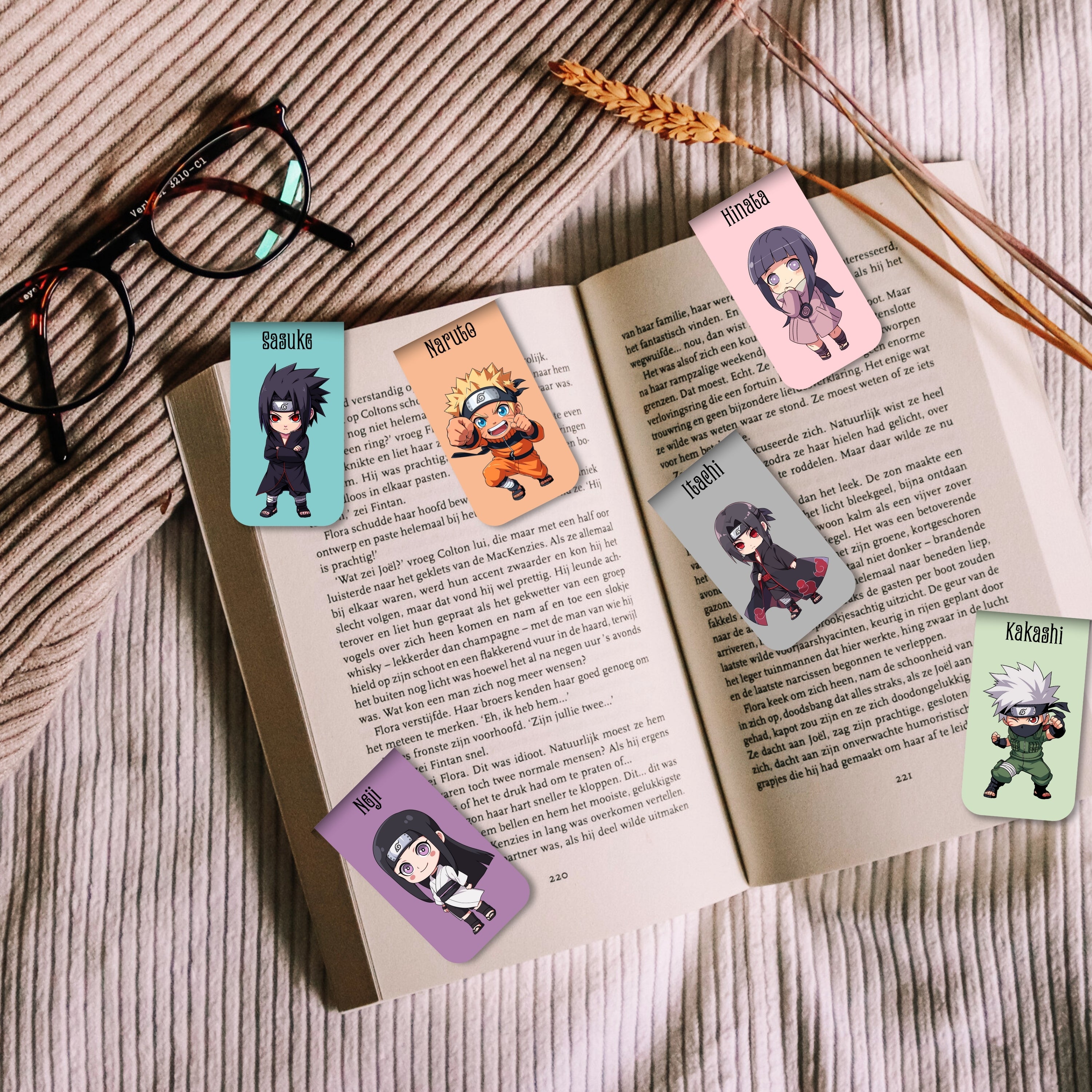 Naruto - 1 Magnetic Bookmarks Bundle