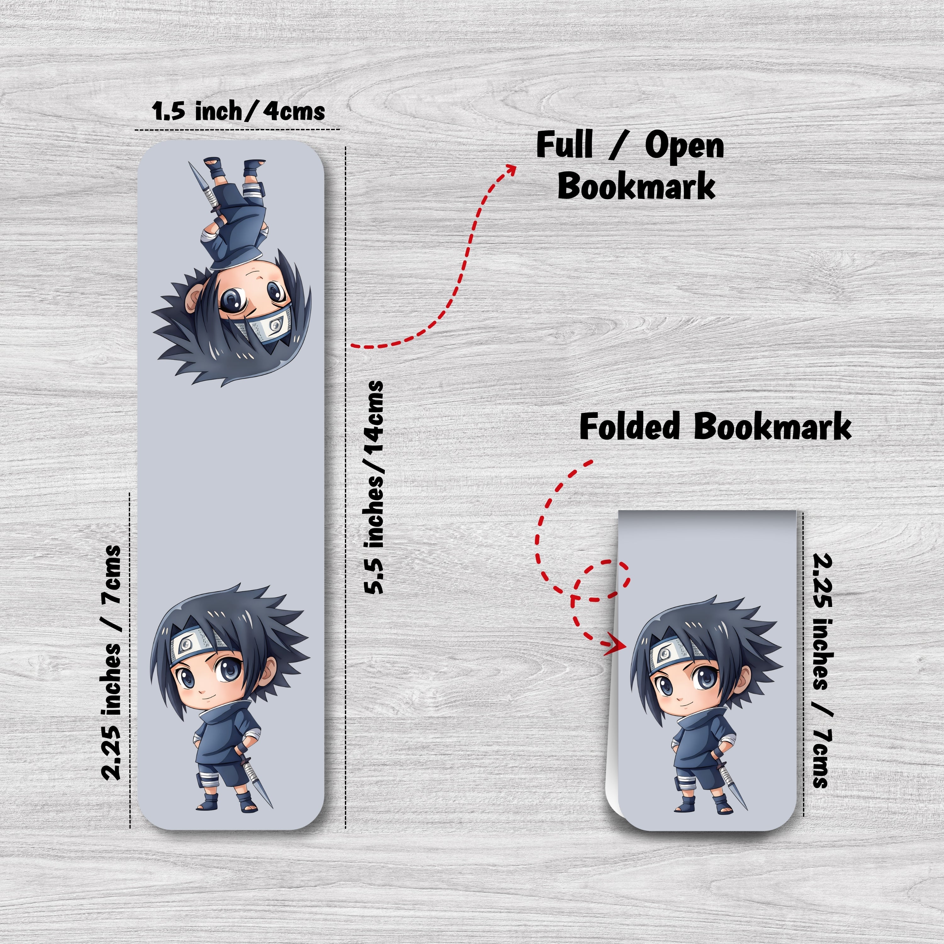Naruto - 2 Magnetic Bookmarks Bundle
